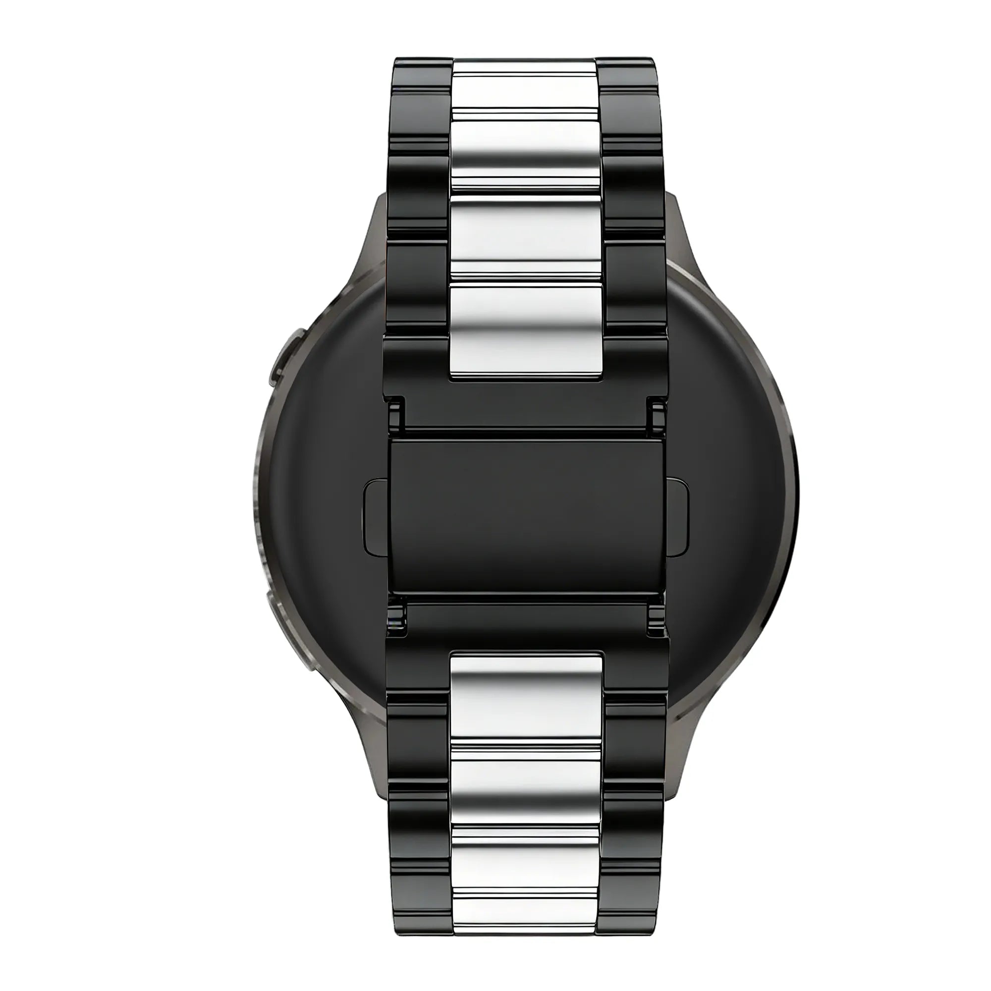 Bandz Garmin Venu 2 stalen band 'Classic' (zwart/zilver)
