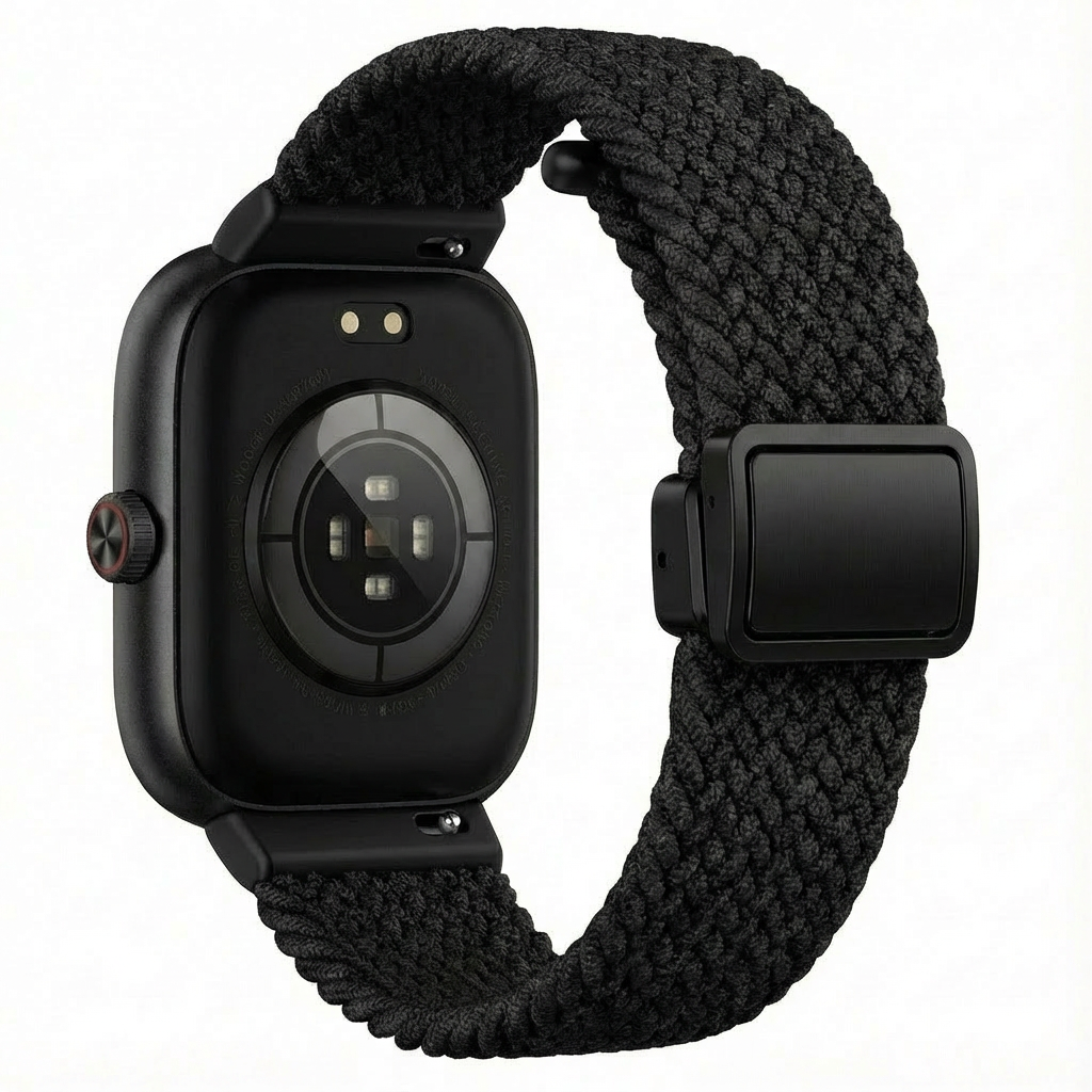 Redmi Watch 4 geweven bandje met D-buckle (zwart)