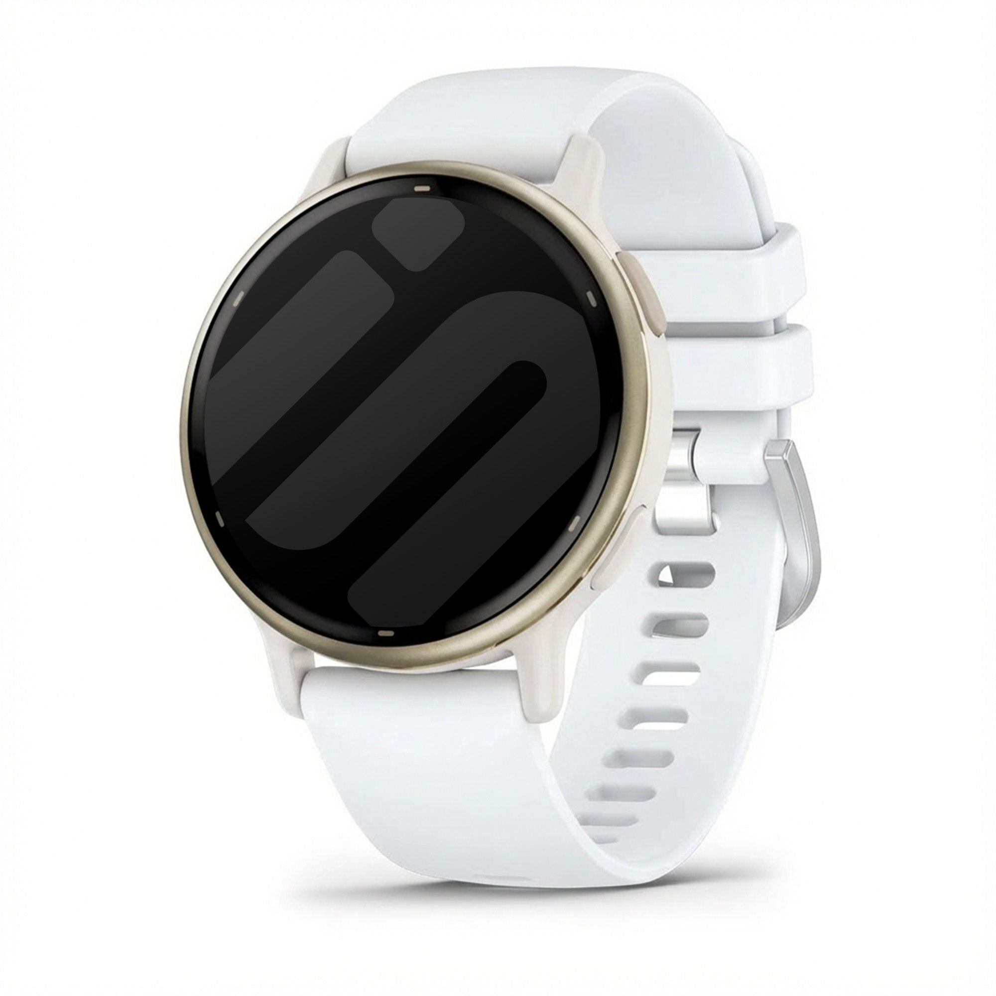 Garmin Vivoactive 5 siliconen classic bandje (wit)