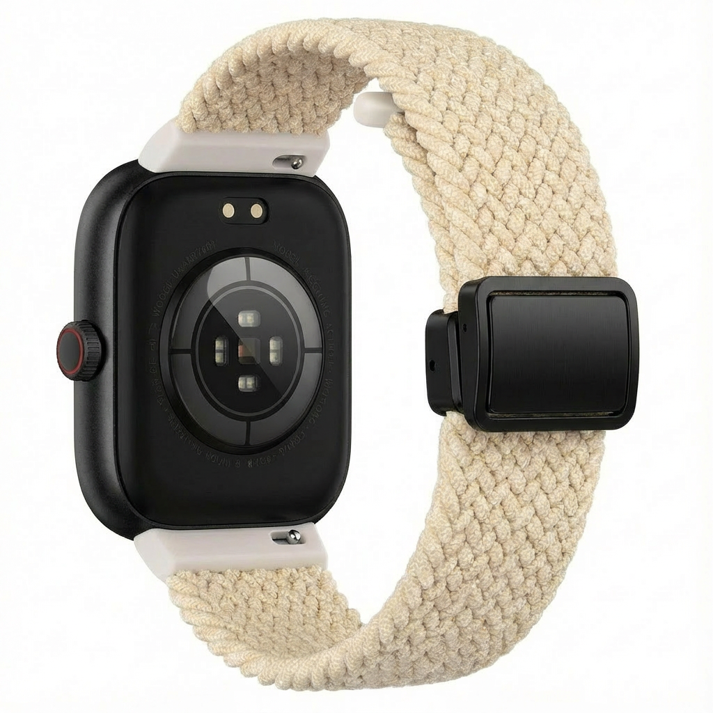 Xiaomi Smart Band 9 Pro geweven bandje met D-buckle (sterrenlicht)