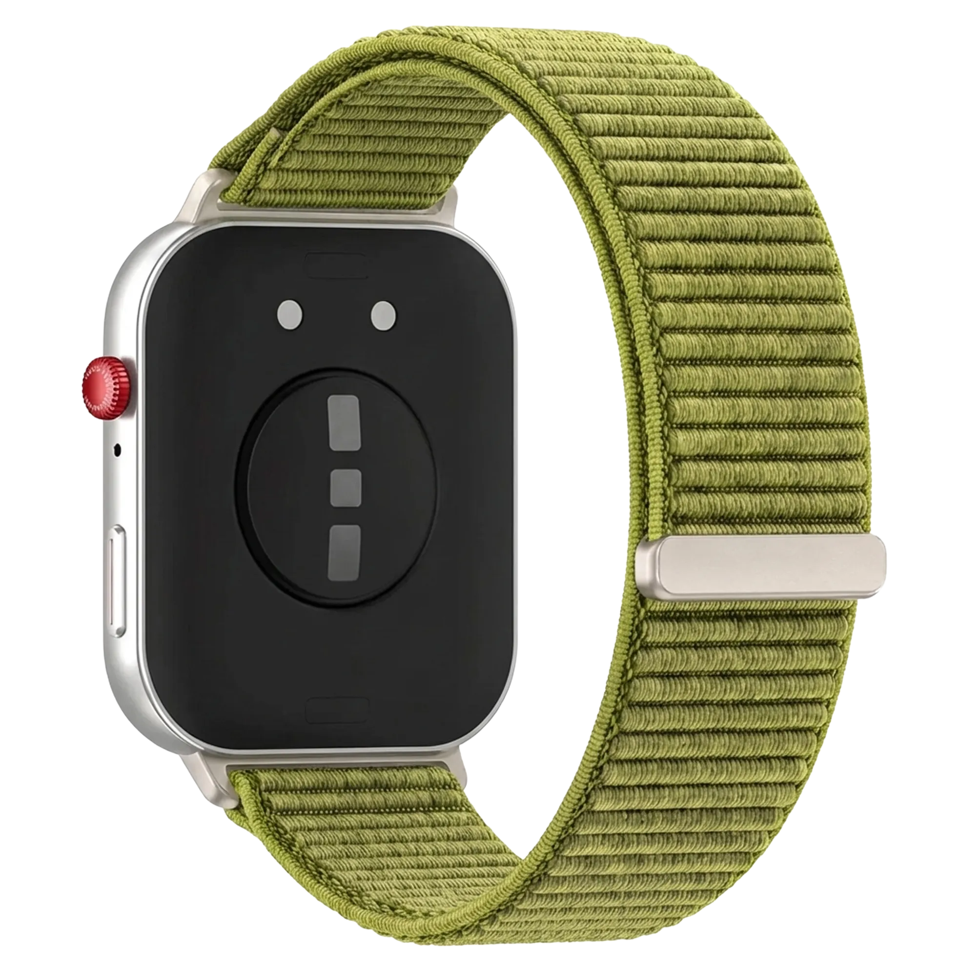 Huawei Watch Fit 4 nylon wave bandje (groen)
