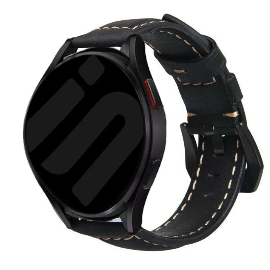Oppo Watch X3 leren bandje (zwart)
