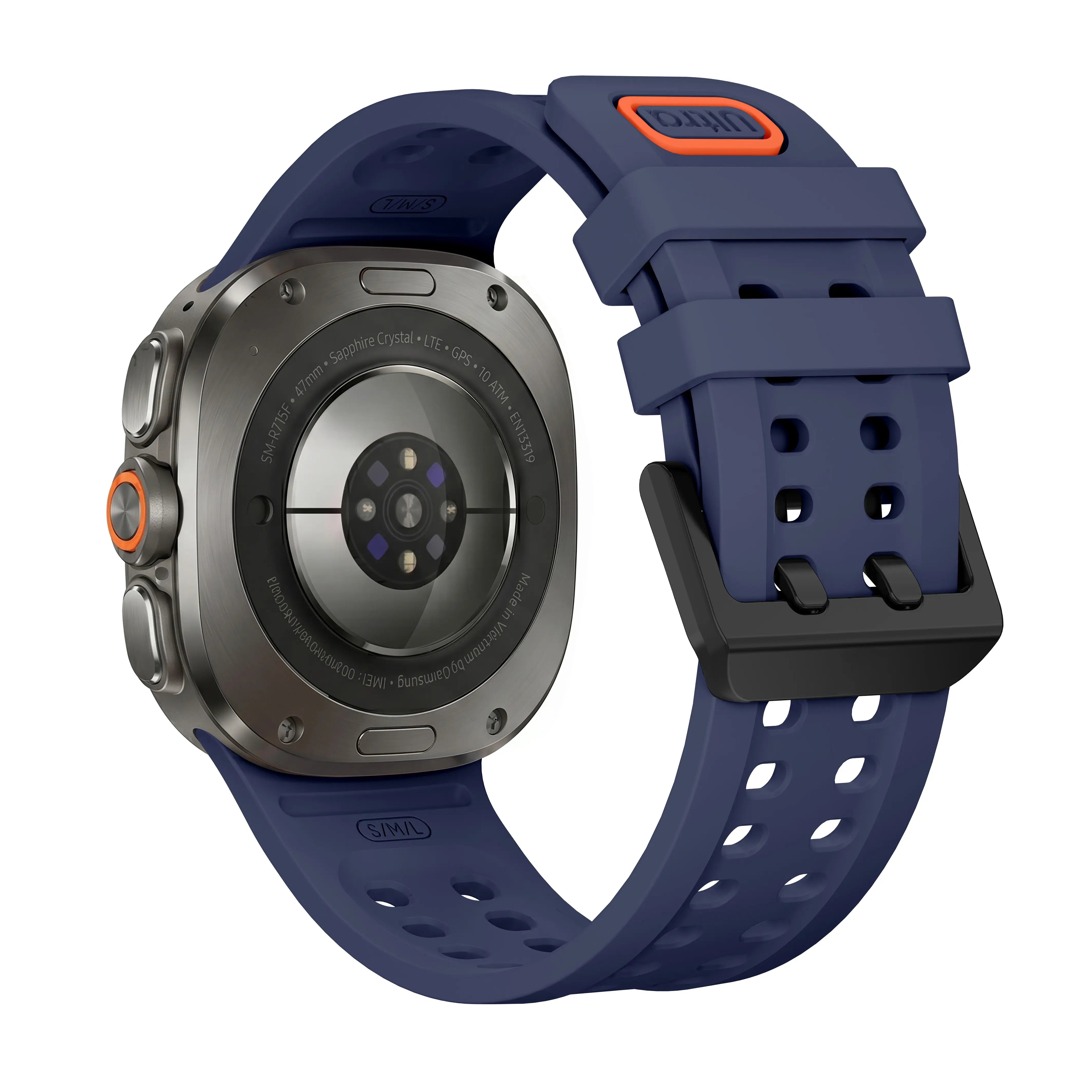Samsung Galaxy Watch Ultra 2 siliconen bandje (donkerblauw)