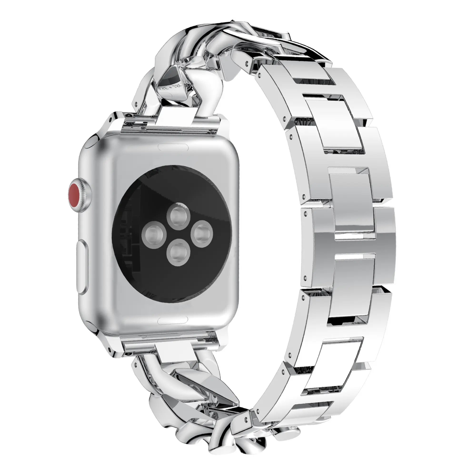 Bandz Apple Watch chain diamond band (zilver)