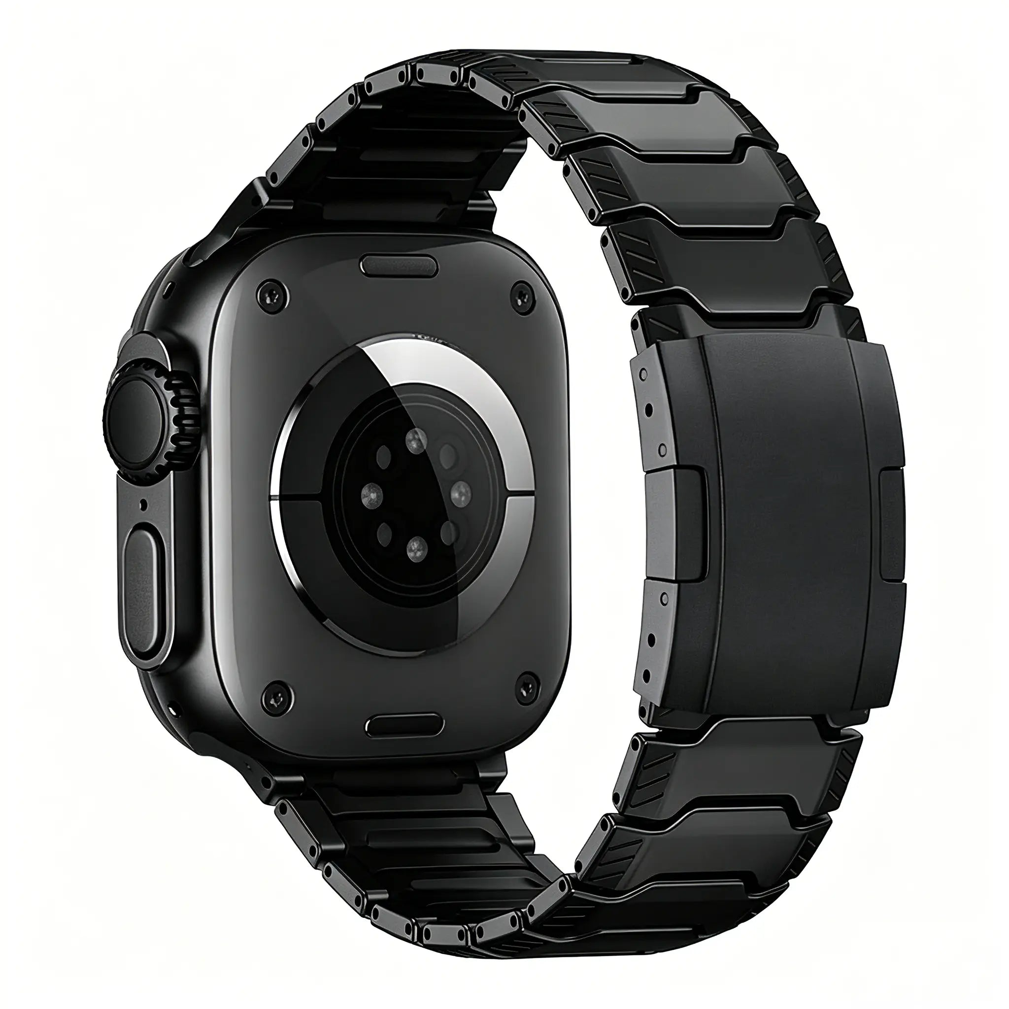 Apple Watch mecha titanium hybrid band (zwart)