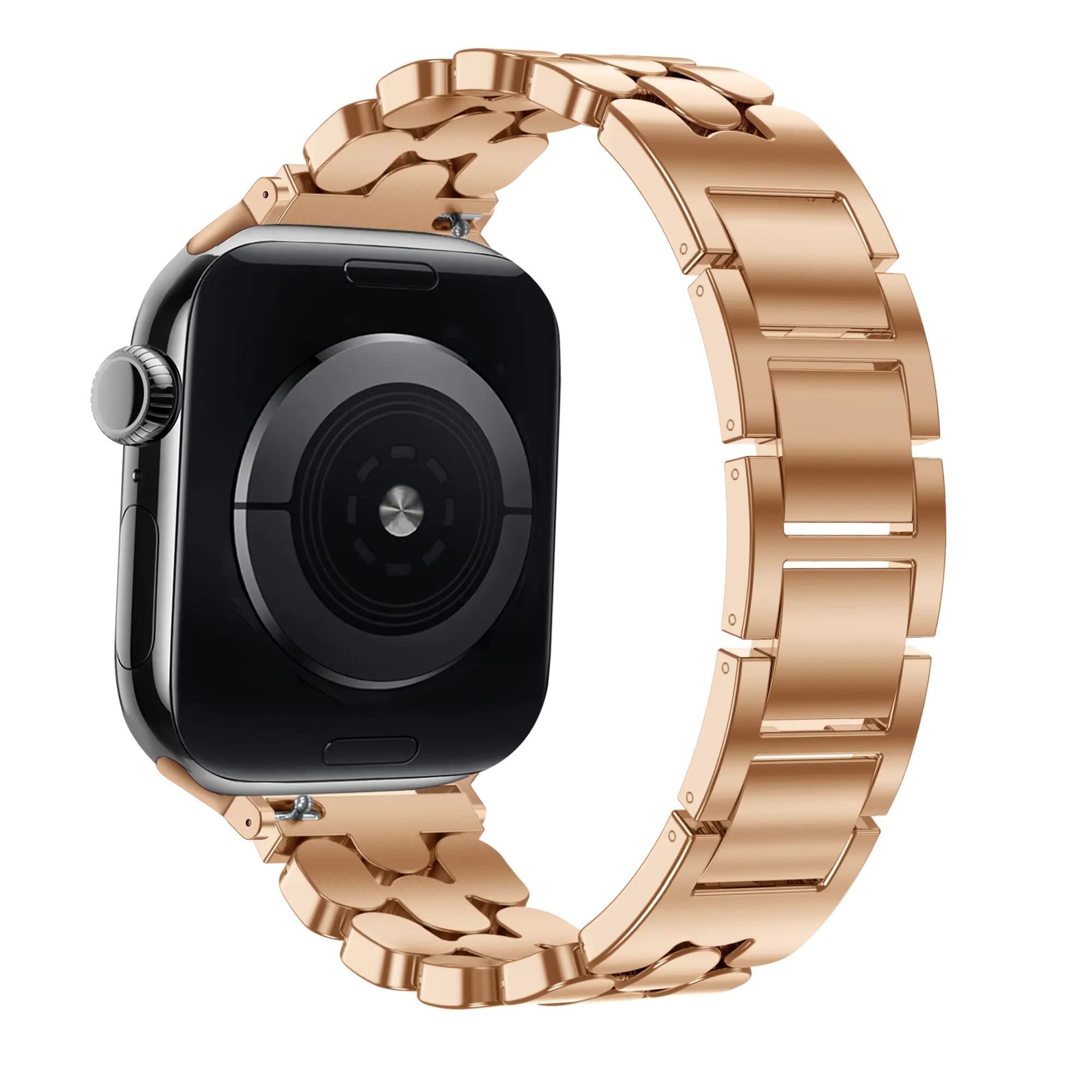 Bandz Apple Watch stalen band 'Oval' (roségoud)