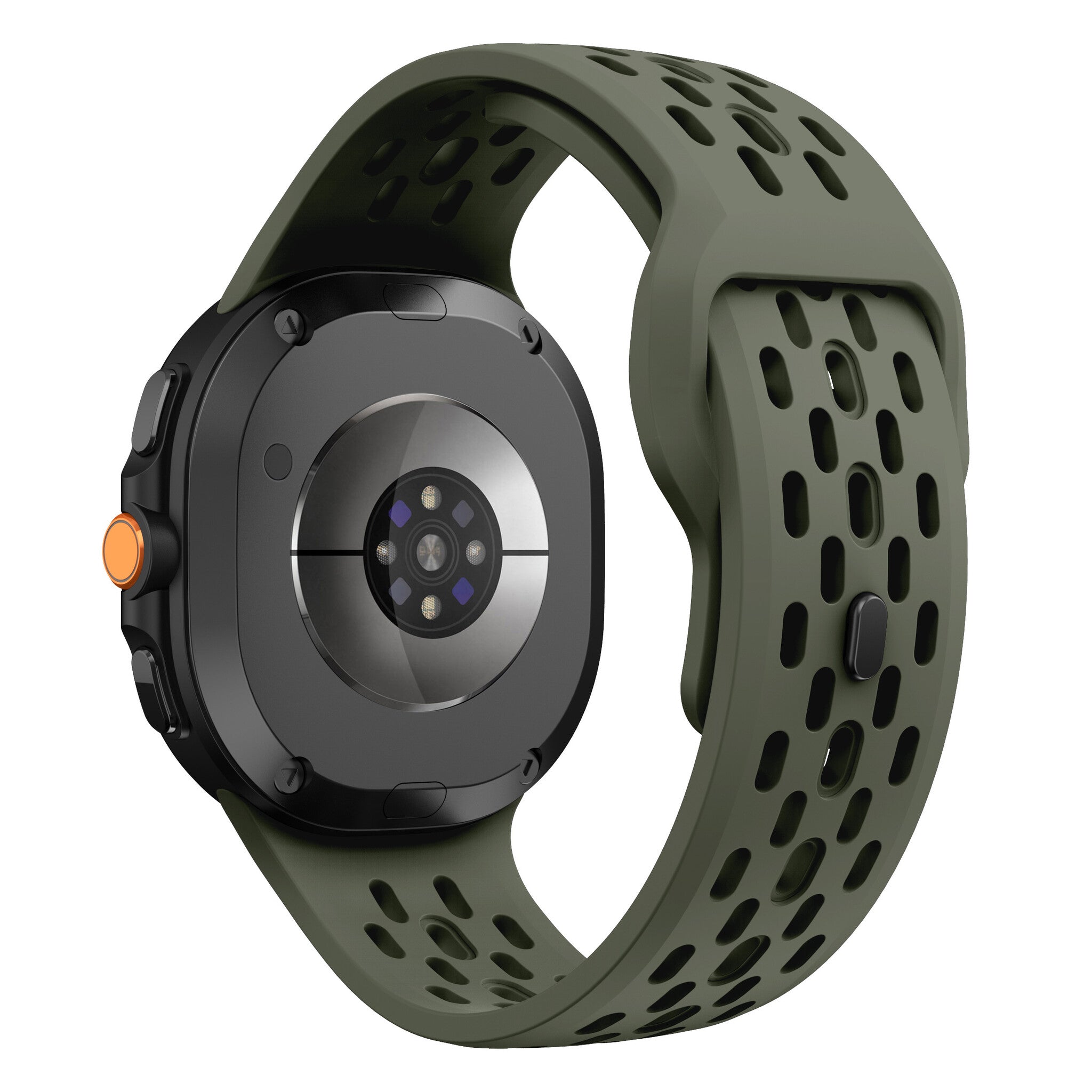 Samsung Galaxy Watch 8 Classic siliconen air bandje (legergroen)
