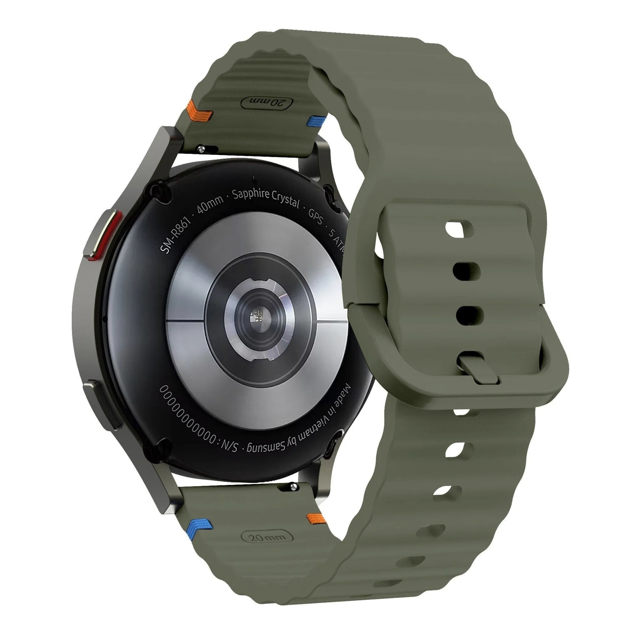 Suunto Run Wave Silicone Strap (Army Green)