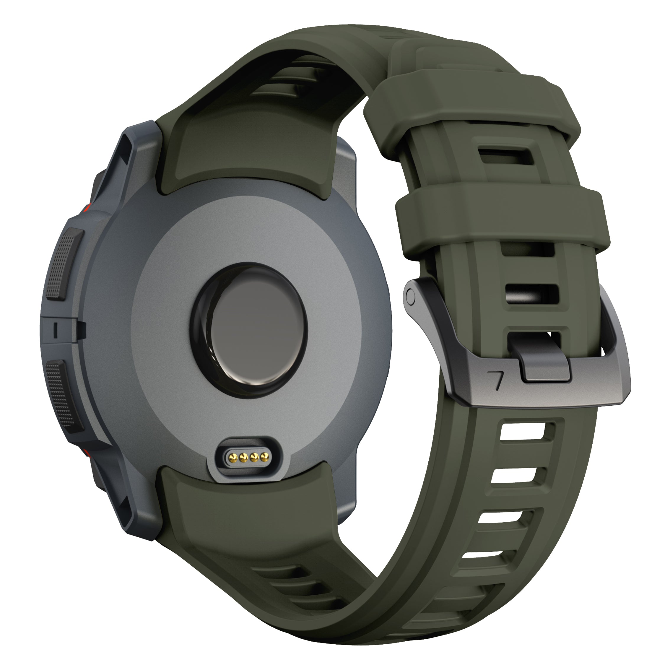 Garmin Instinct 3 - 45mm silicone band 'perfect fit' (legergroen)