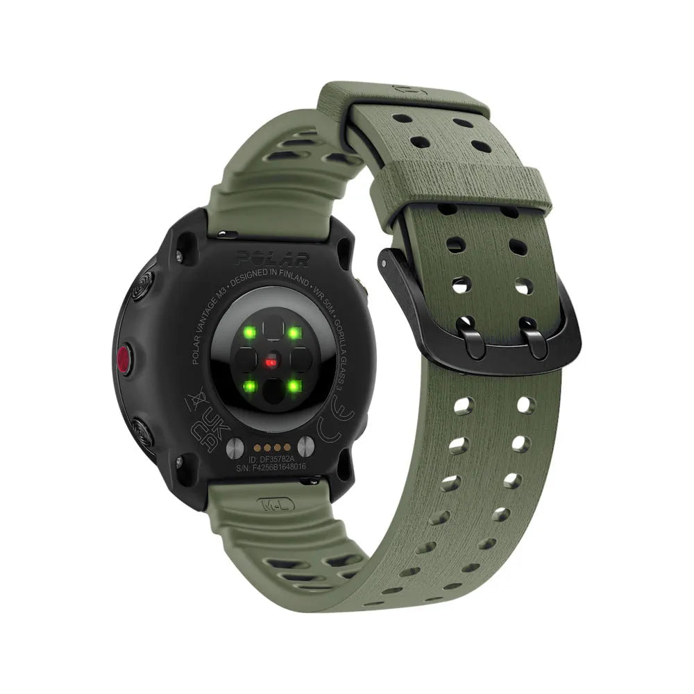 Polar Vantage M3 silicone grain band (legergroen)