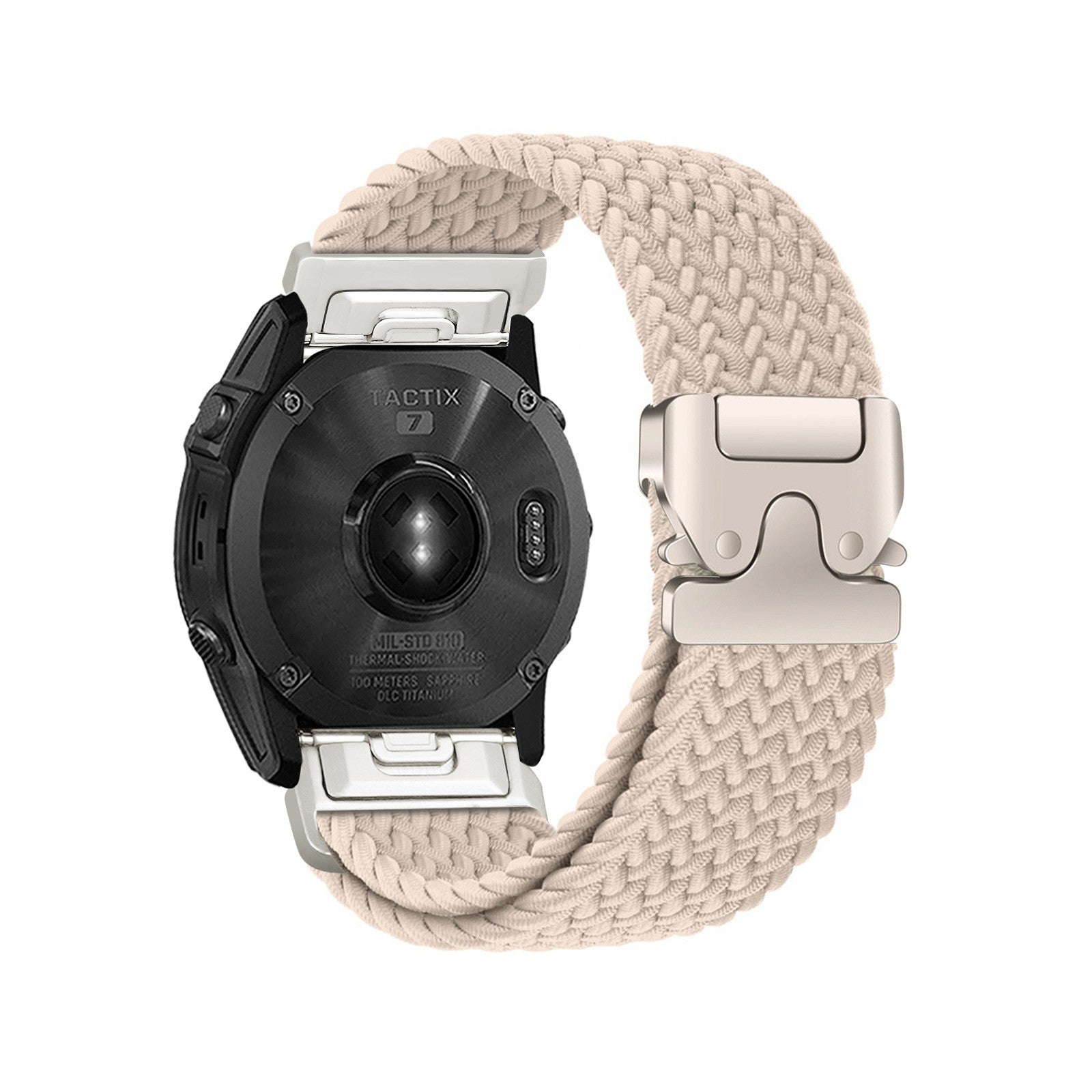 Garmin Fenix 7s Braided Strap P-Buckle (Beige)