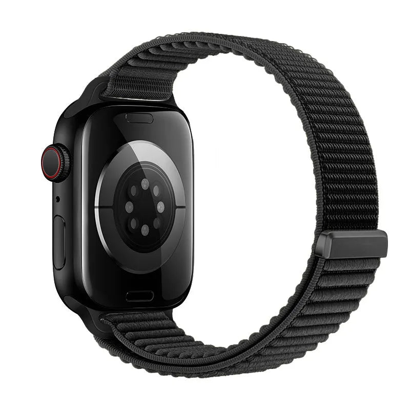 Apple Watch wave nylon band (zwart)