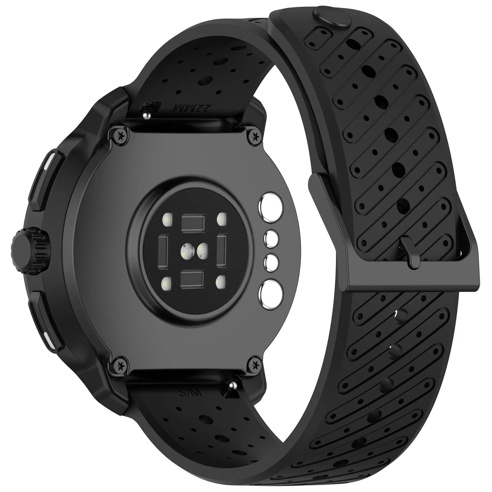 Polar Vantage V3 Striped Silicone Strap (Black)
