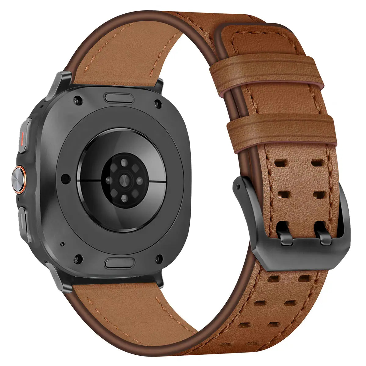Samsung Galaxy Watch Ultra double pin leren band (bruin)