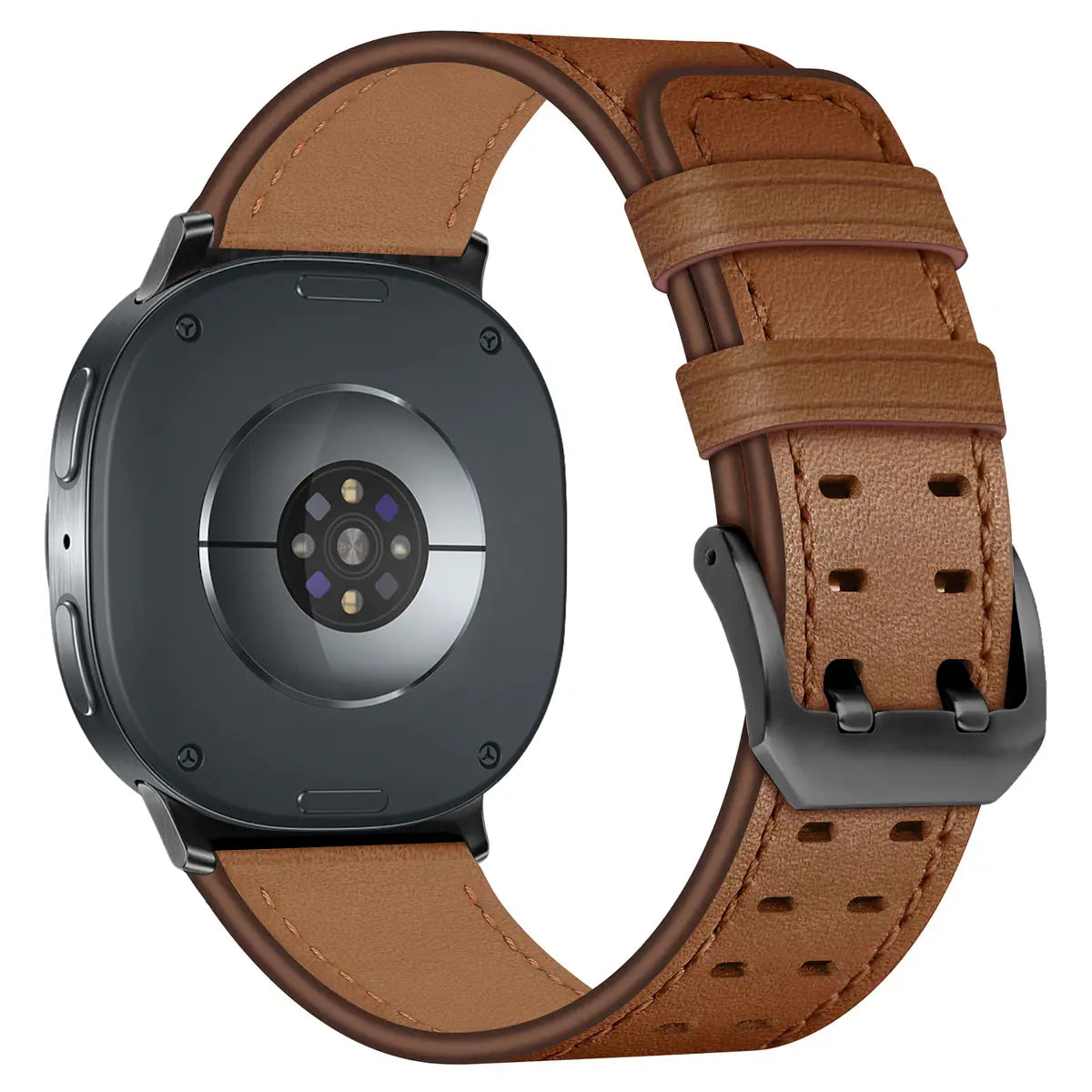 Samsung Galaxy Watch 8 - 44mm double pin leren band (bruin)
