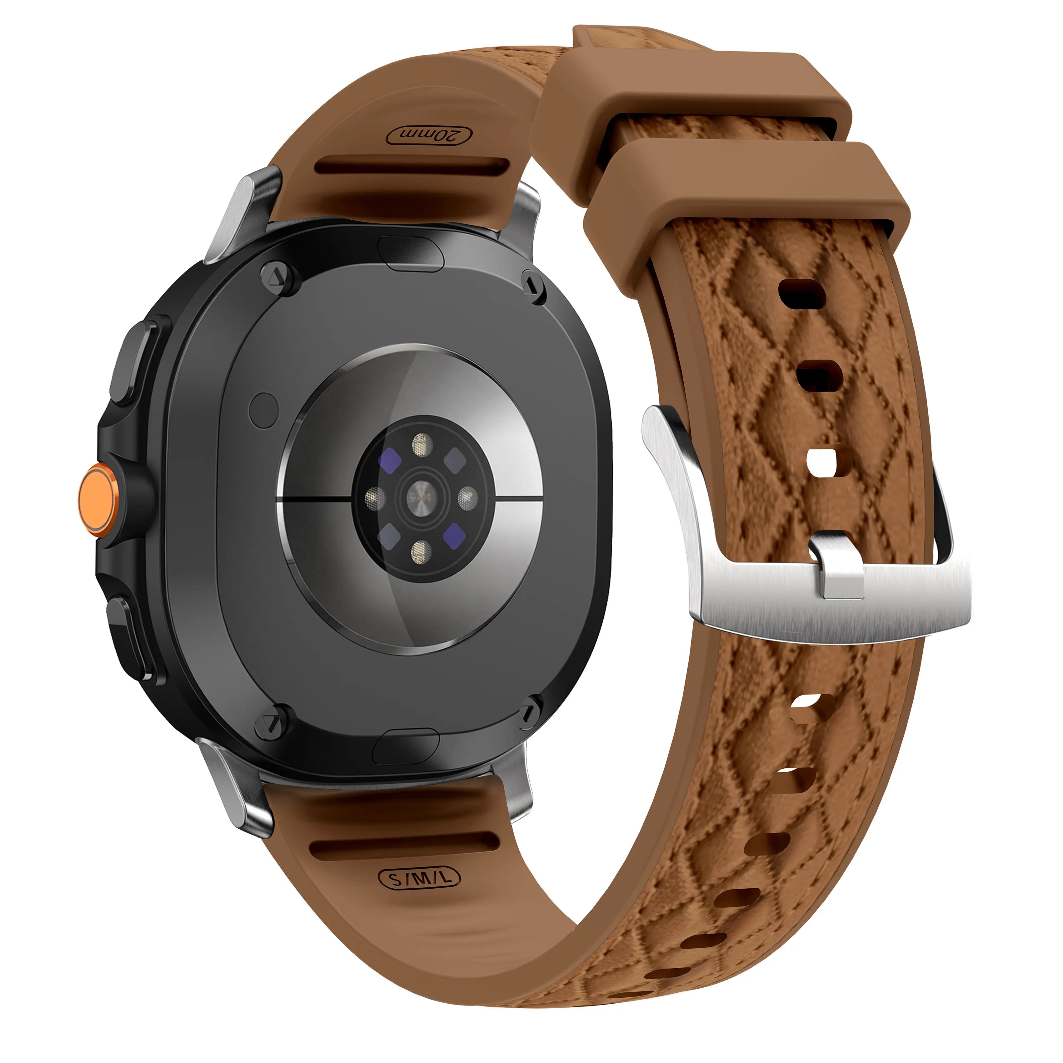 Samsung Galaxy Watch 9 - 40mm diamond hybrid leren band (bruin)