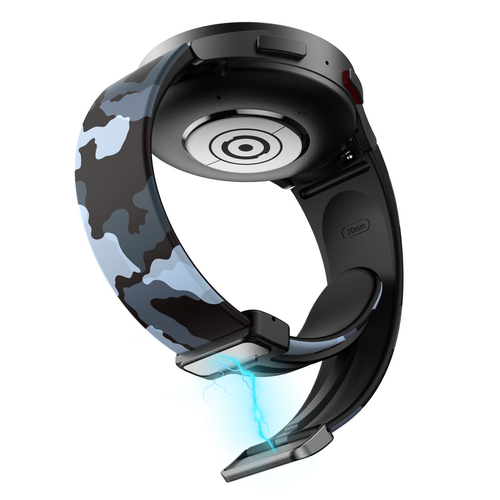 Grey Camo Samsung Galaxy Watch 4 Classic 46mm magnetisch bandje