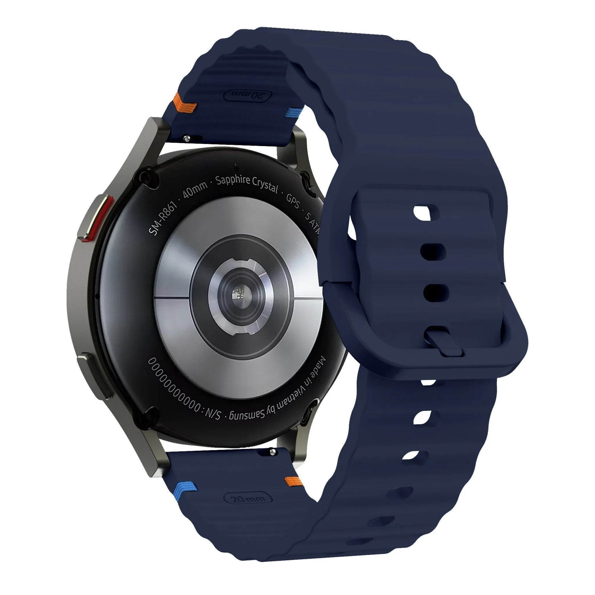 Suunto Vertical wave siliconen bandje (donkerblauw)