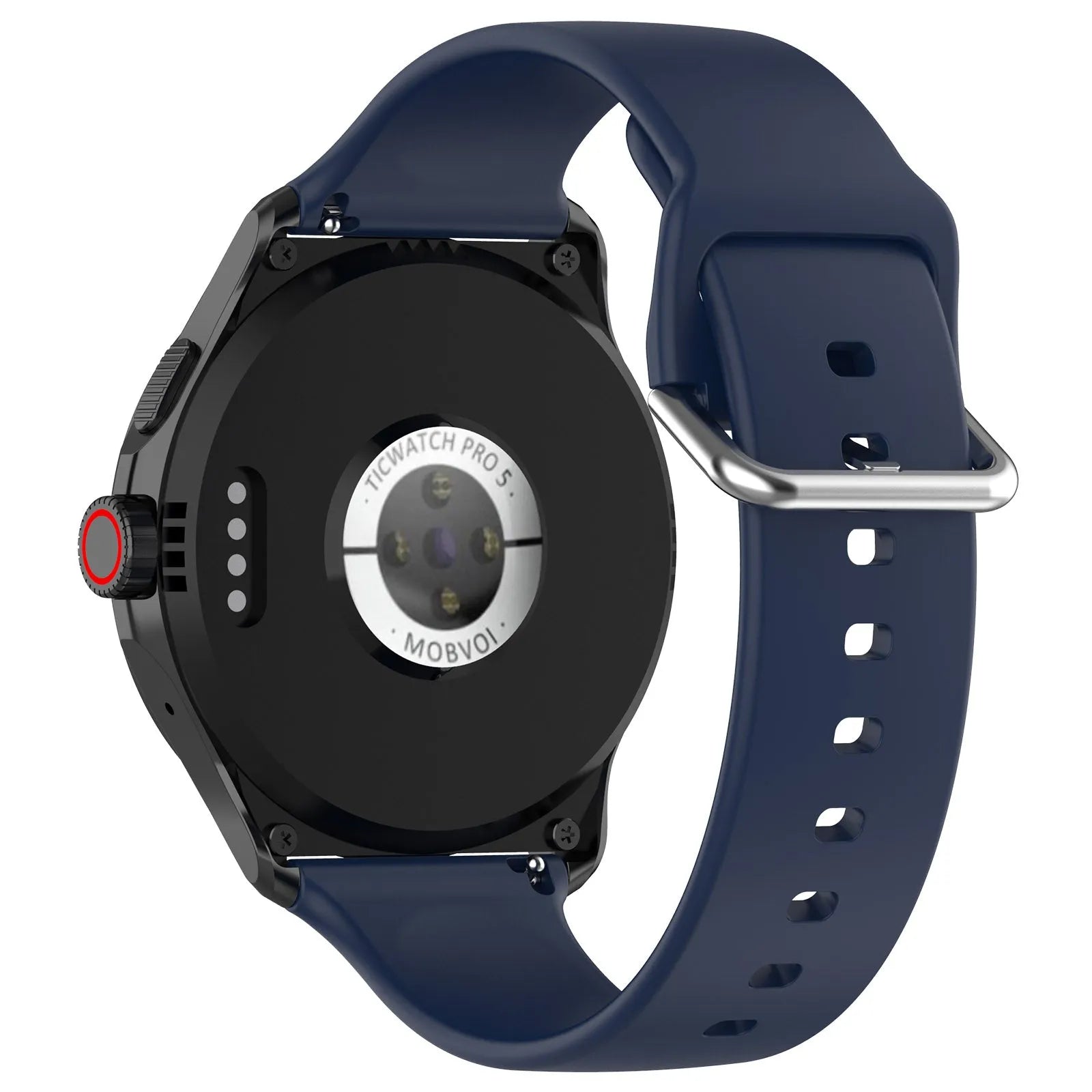 TicWatch Pro 5 Enduro siliconen gesp band (donkerblauw)