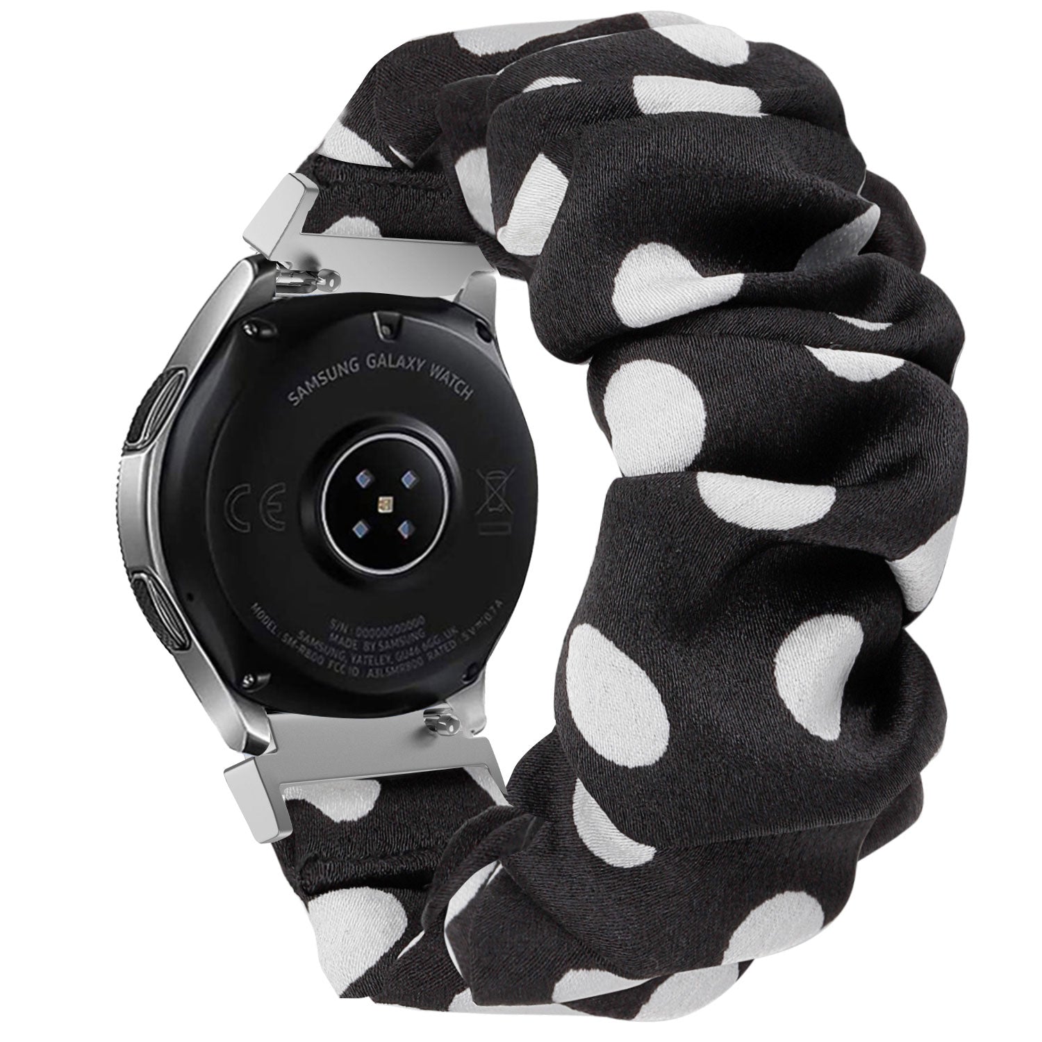 Samsung Galaxy Watch 4 Classic 42mm scrunchie bandje (dots)