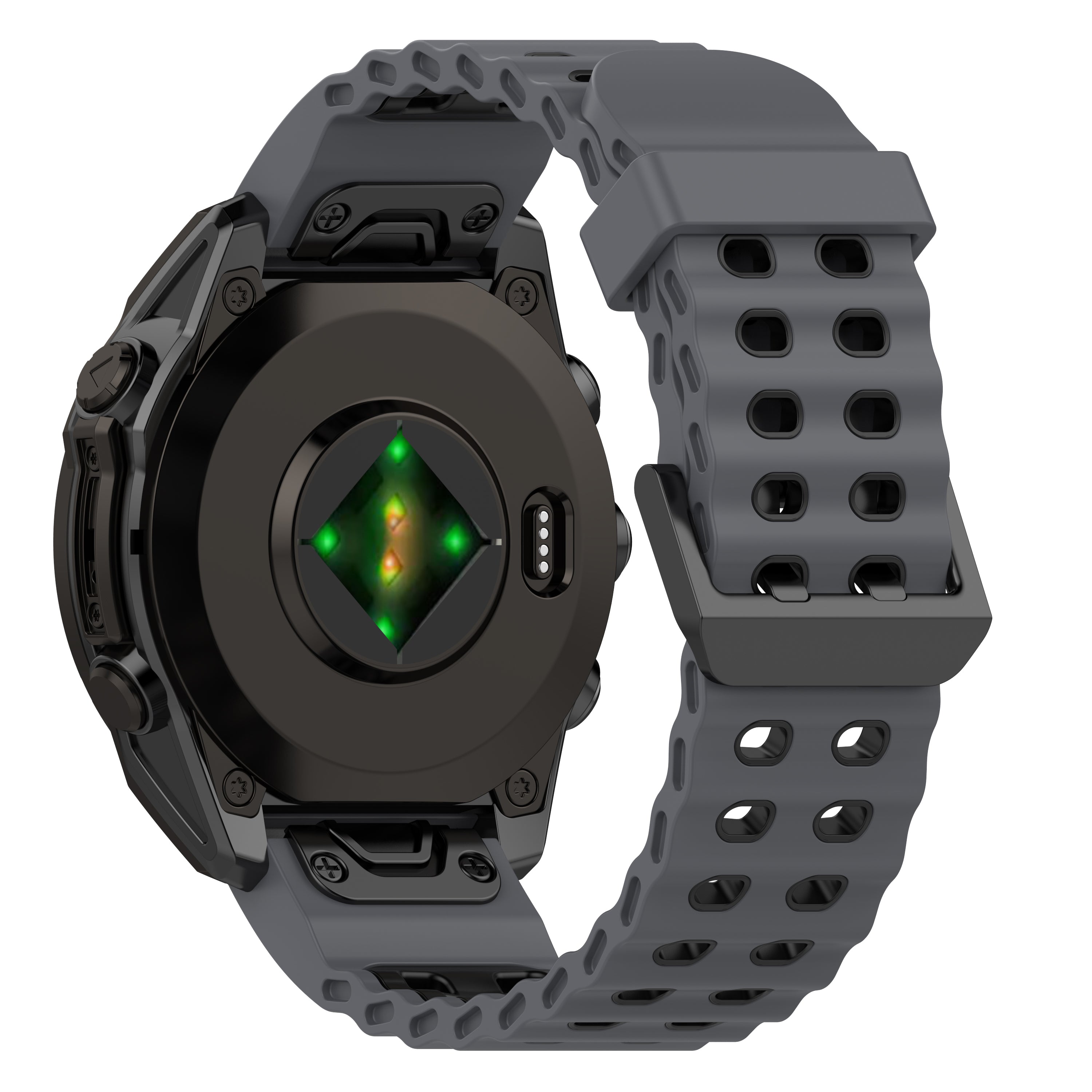 Garmin Tactix 7 Pro wave sport band (donkergrijs/zwart)