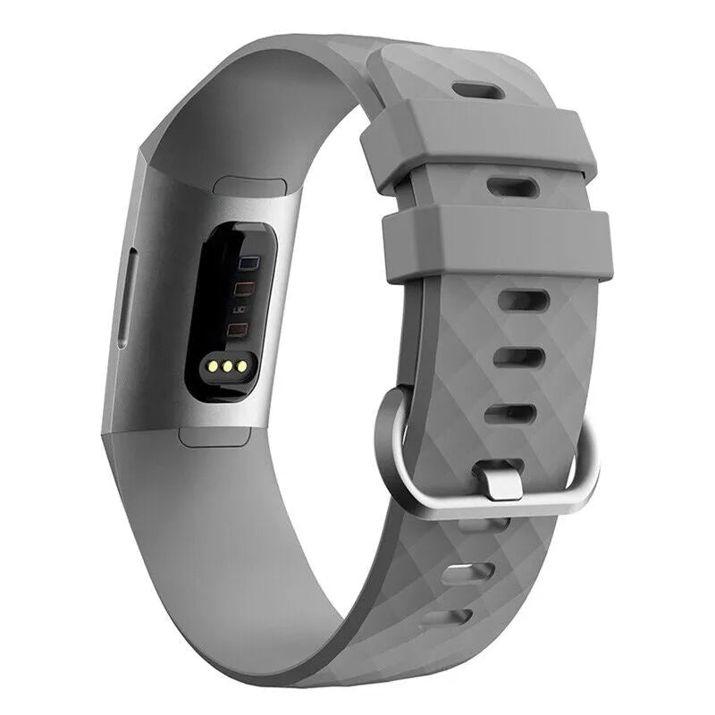 Fitbit Charge 3 silicone band (grijs)