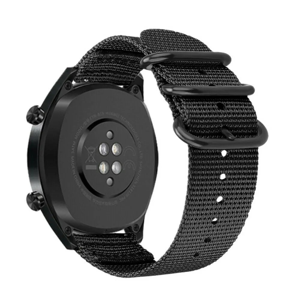 Amazfit GTR Mini nylon gesp band (zwart)