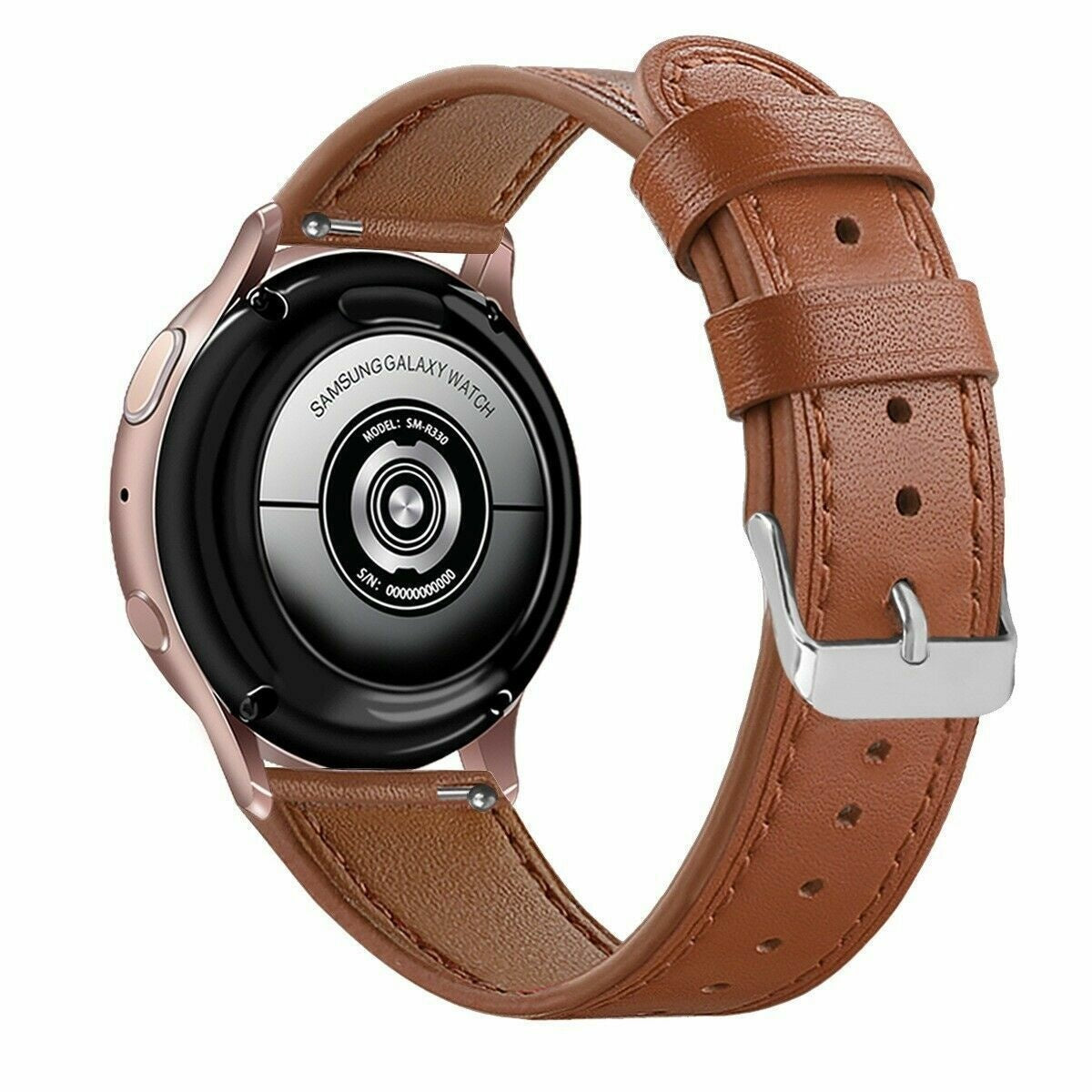 Withings ScanWatch 2 - 42mm modern leren band (strak bruin)