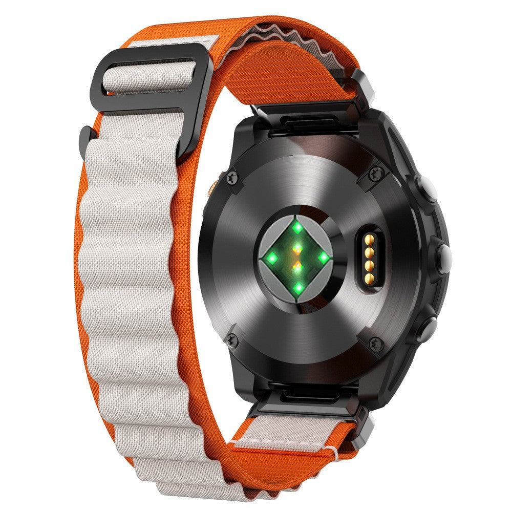 Garmin Fenix 6 Alpine nylon bandje (oranje/beige)