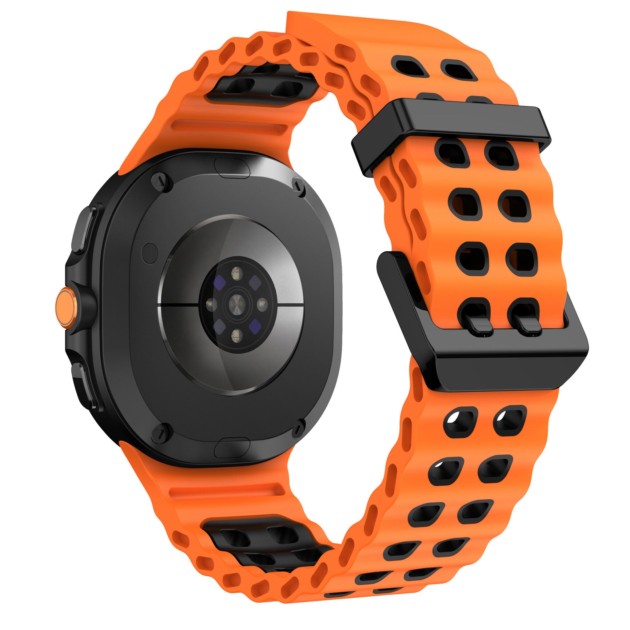 Samsung Galaxy Watch 9 - 44mm Ocean bandje (oranje/zwart)