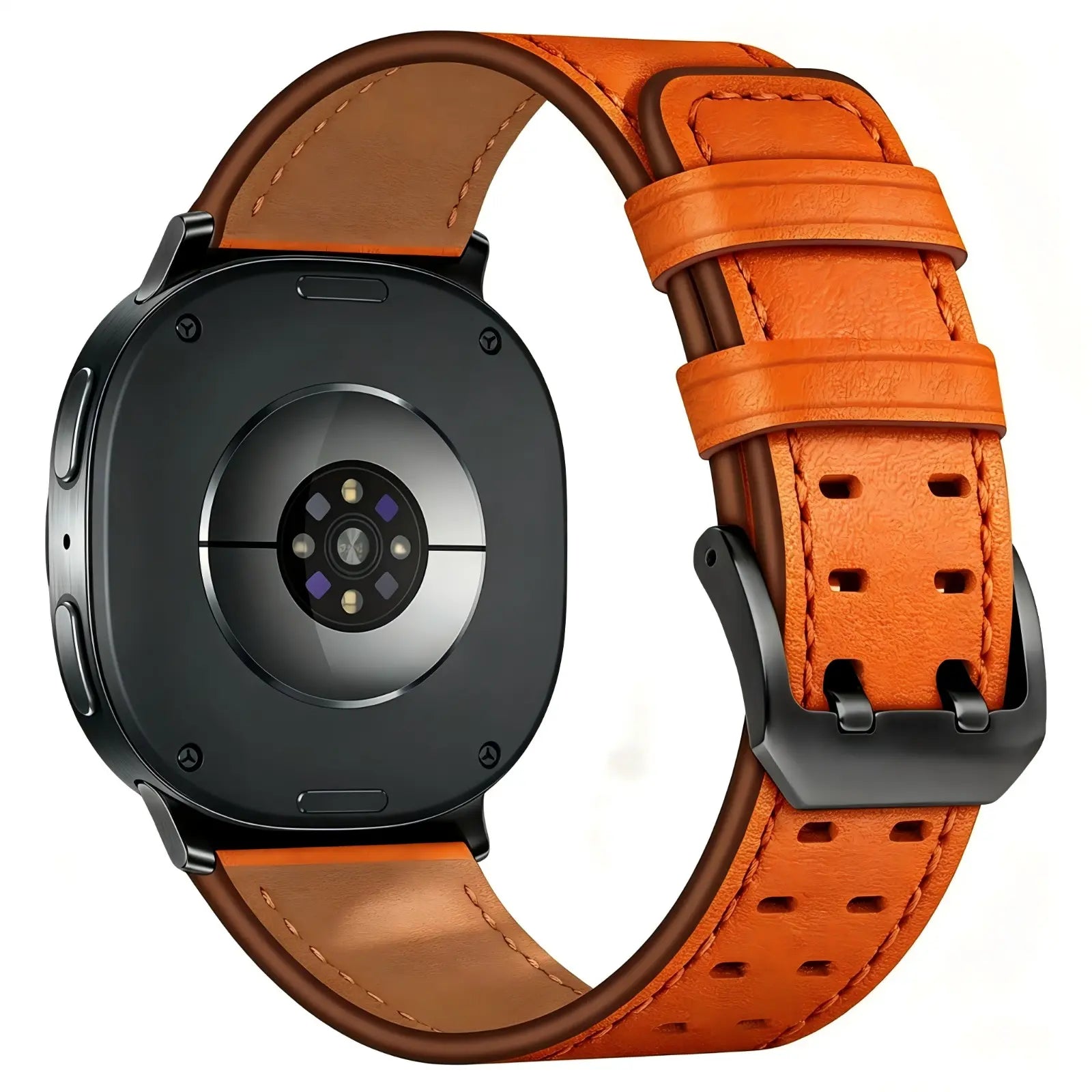 Samsung Galaxy Watch 9 - 40mm double pin leren band (oranje)