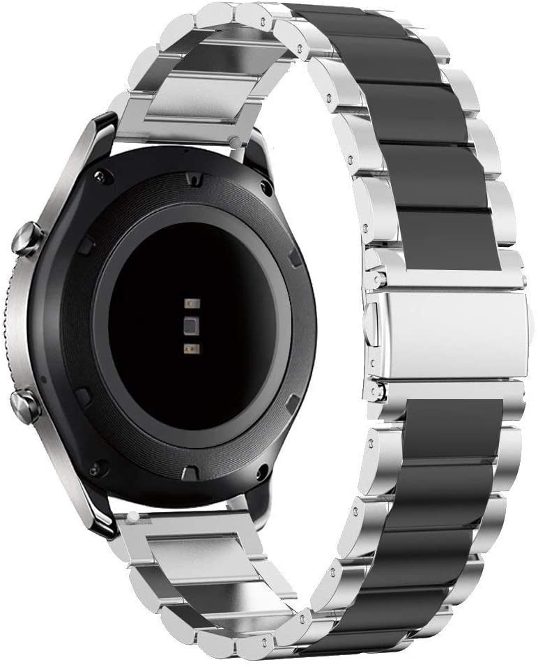 Garmin Vivoactive 6 stalen band (zilver/zwart)