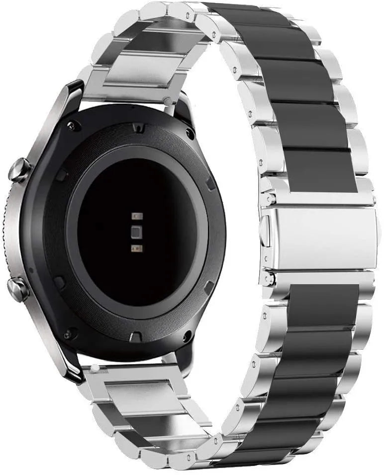 Fossil Gen 4 Explorist (HR) stalen band (zilver/zwart)