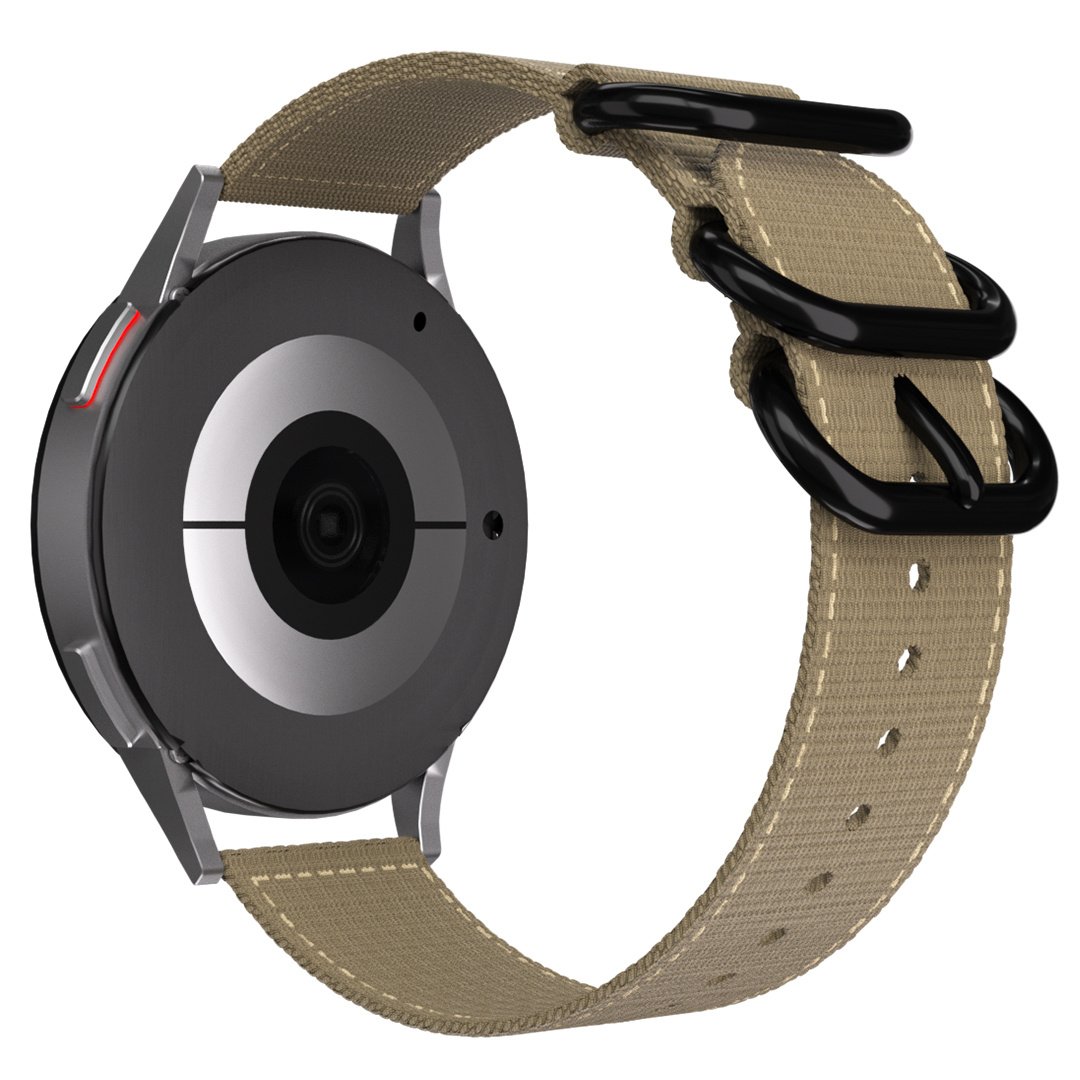 Samsung Galaxy Watch 4 - 40mm nylon gesp band (khaki)