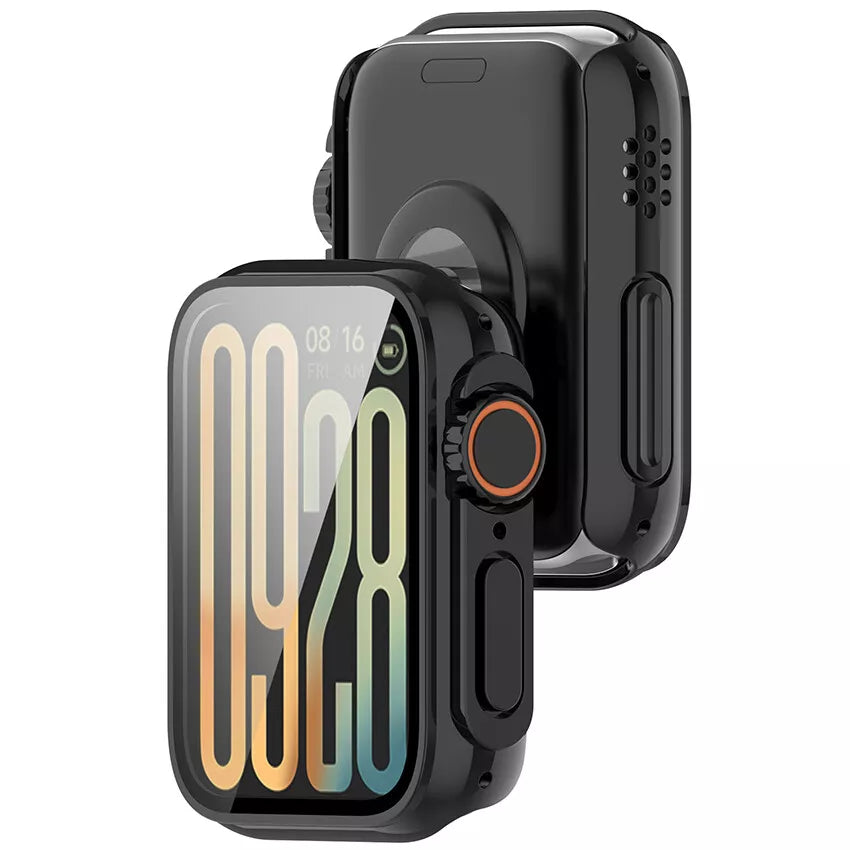 Xiaomi Smart Band 9 Pro PC case met glas (zwart)