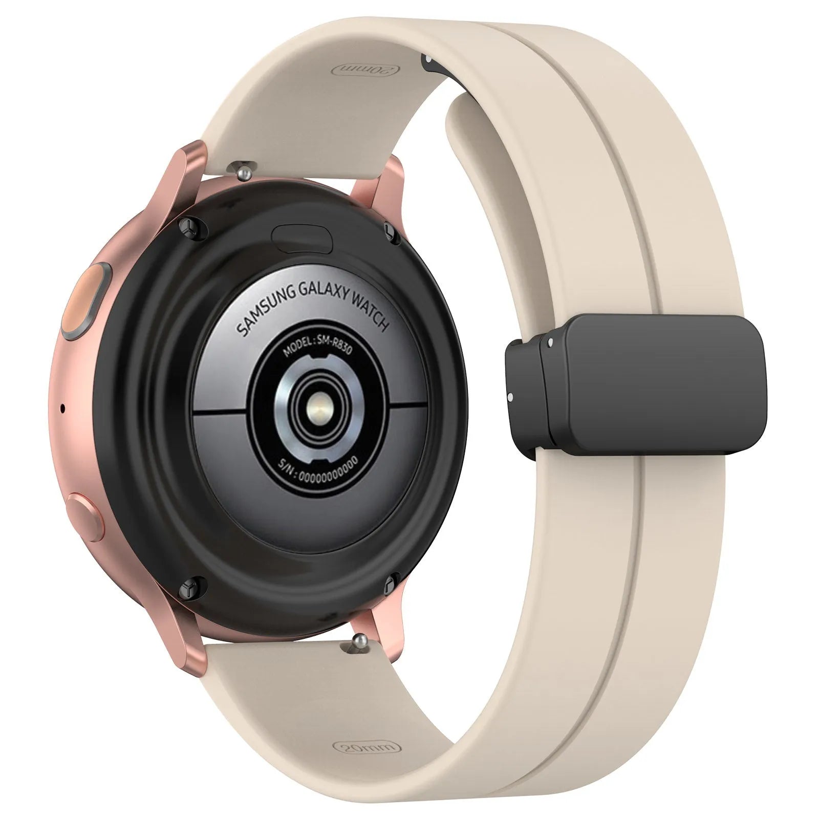 Coros Apex 42mm D-Buckle Silicone Strap (Starlight)