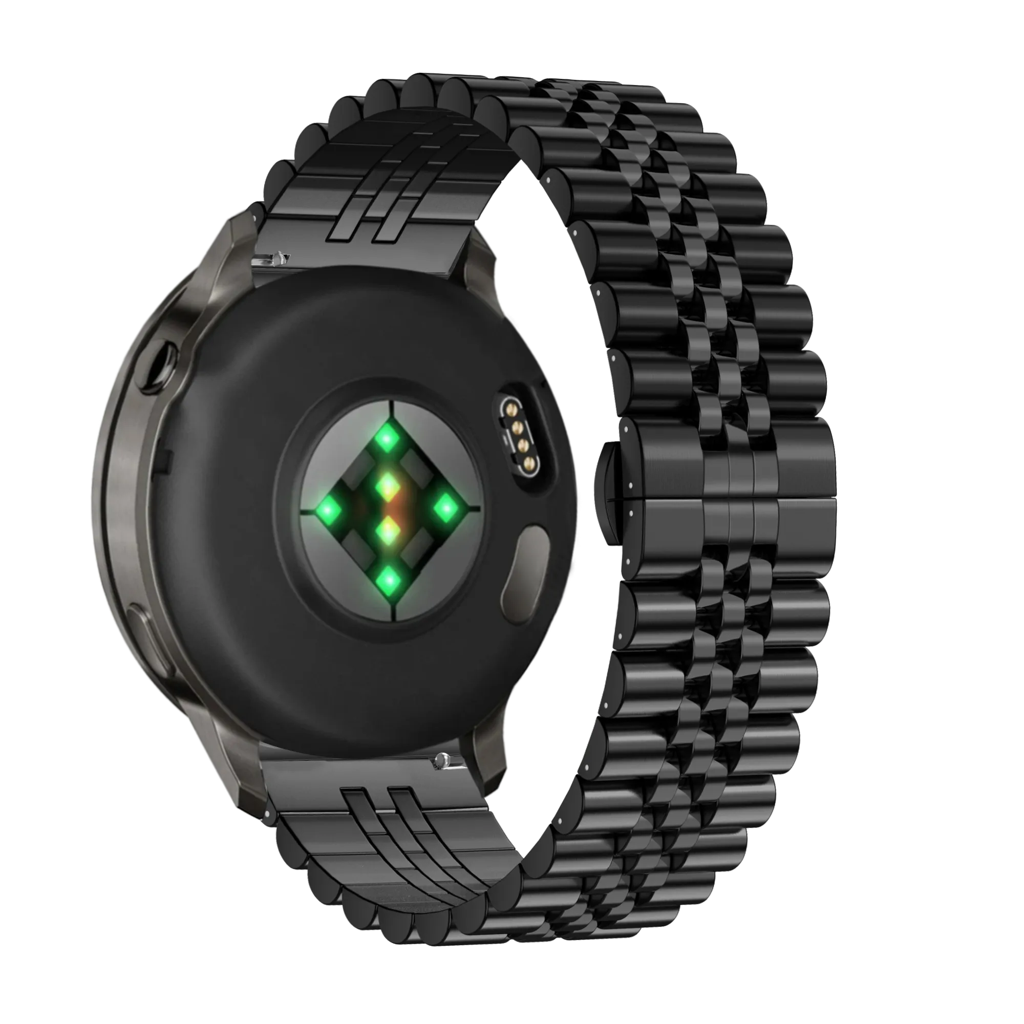 Bandz Garmin Vivomove Style Steel Strap 'Jubilee' (Black)