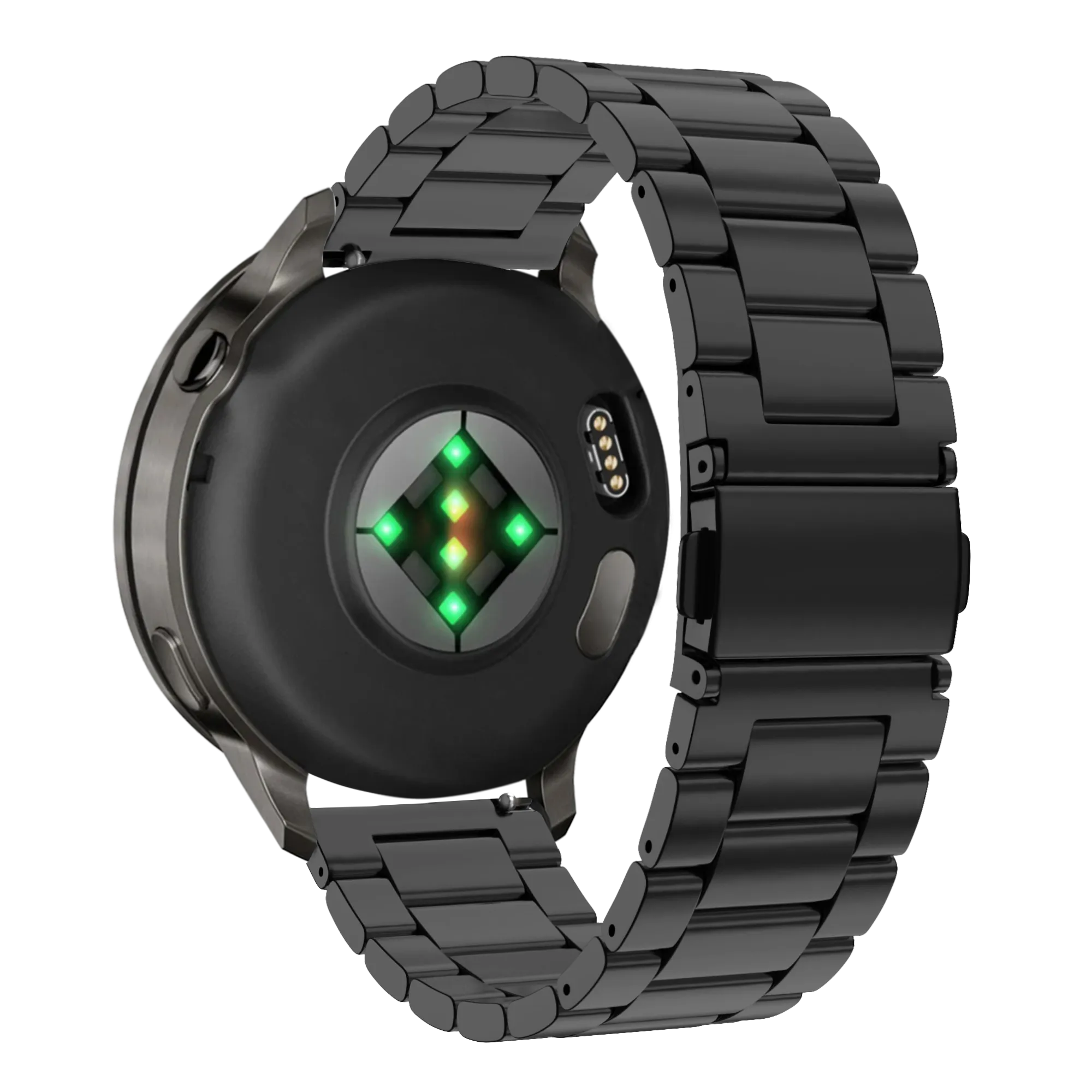 Bandz Garmin D2 Air X15 stalen band 'Classic' (zwart)