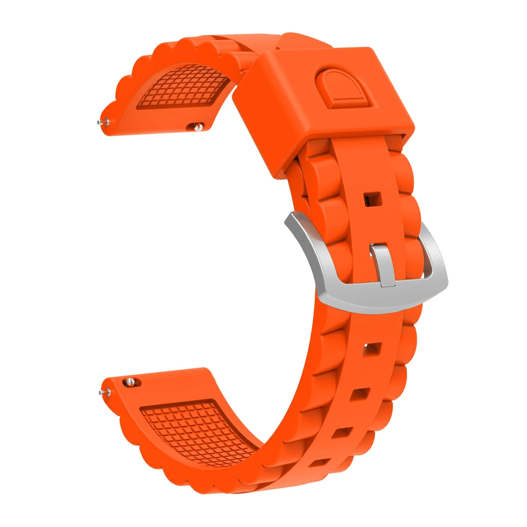 Coros Apex 4 - 46mm wave siliconen bandje (oranje)