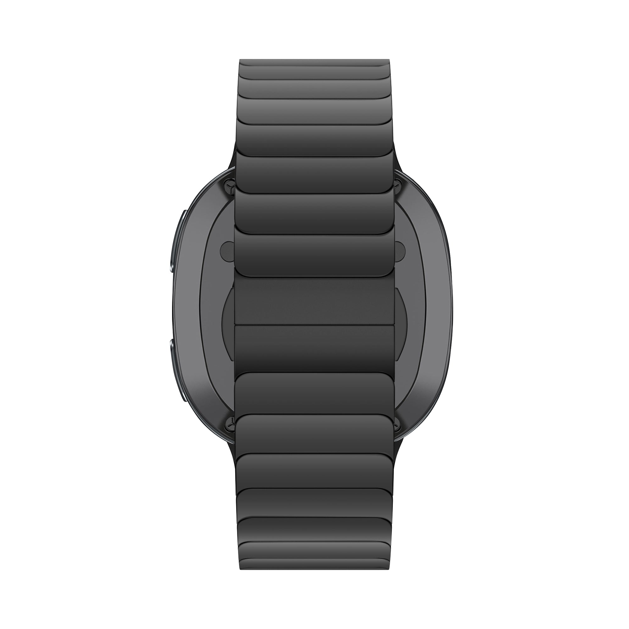 Bandz Samsung Galaxy Watch 8 Classic stalen band 'One Bead' (zwart)