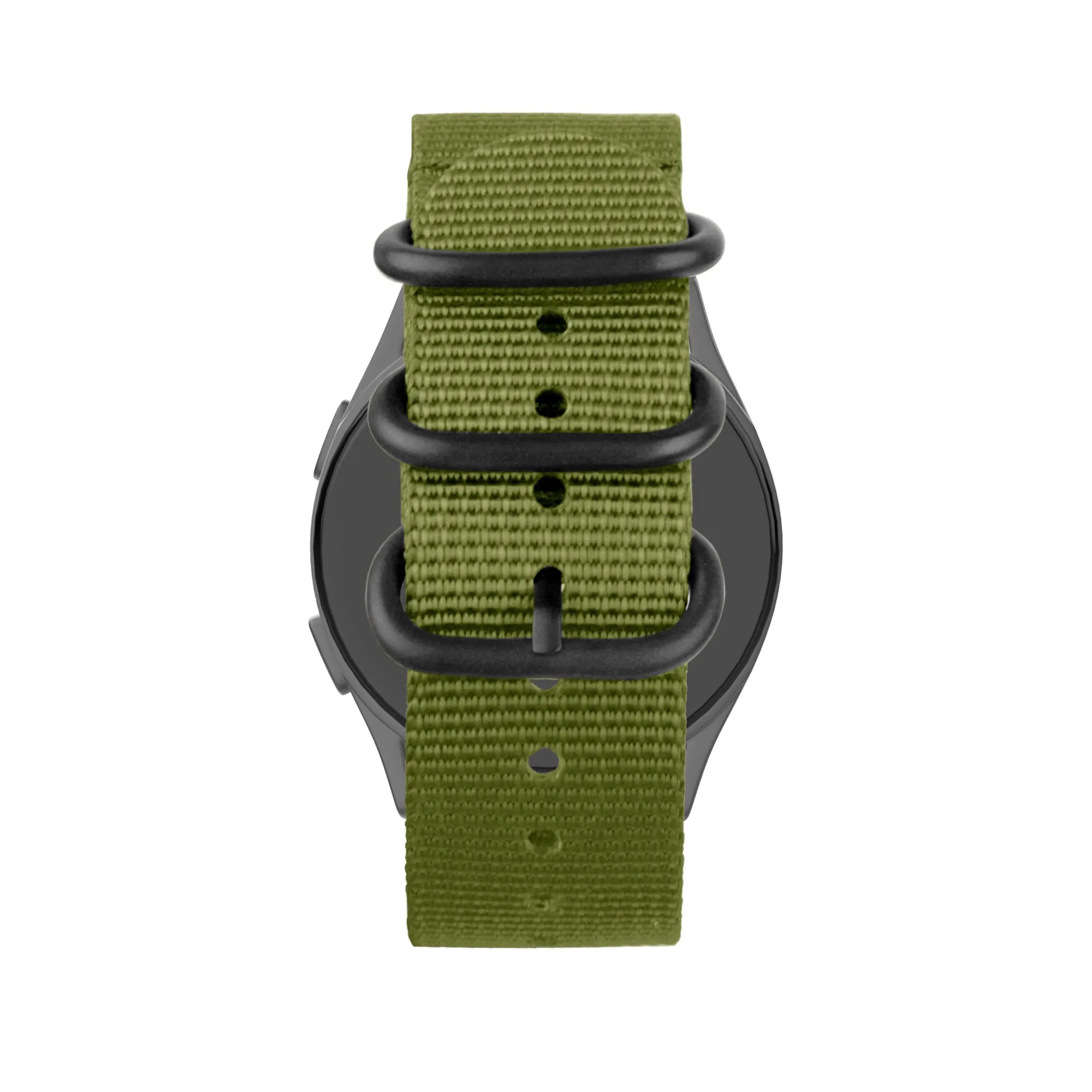 Bandz Amazfit Bip 5 nylon band met gesp (groen)