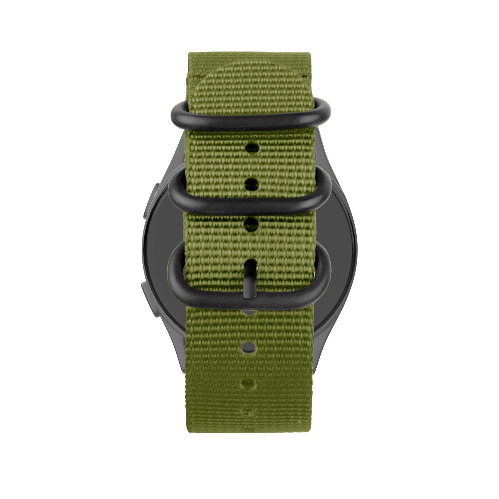 Bandz Huawei Watch GT 6 Pro - 46mm nylon band met gesp (groen)