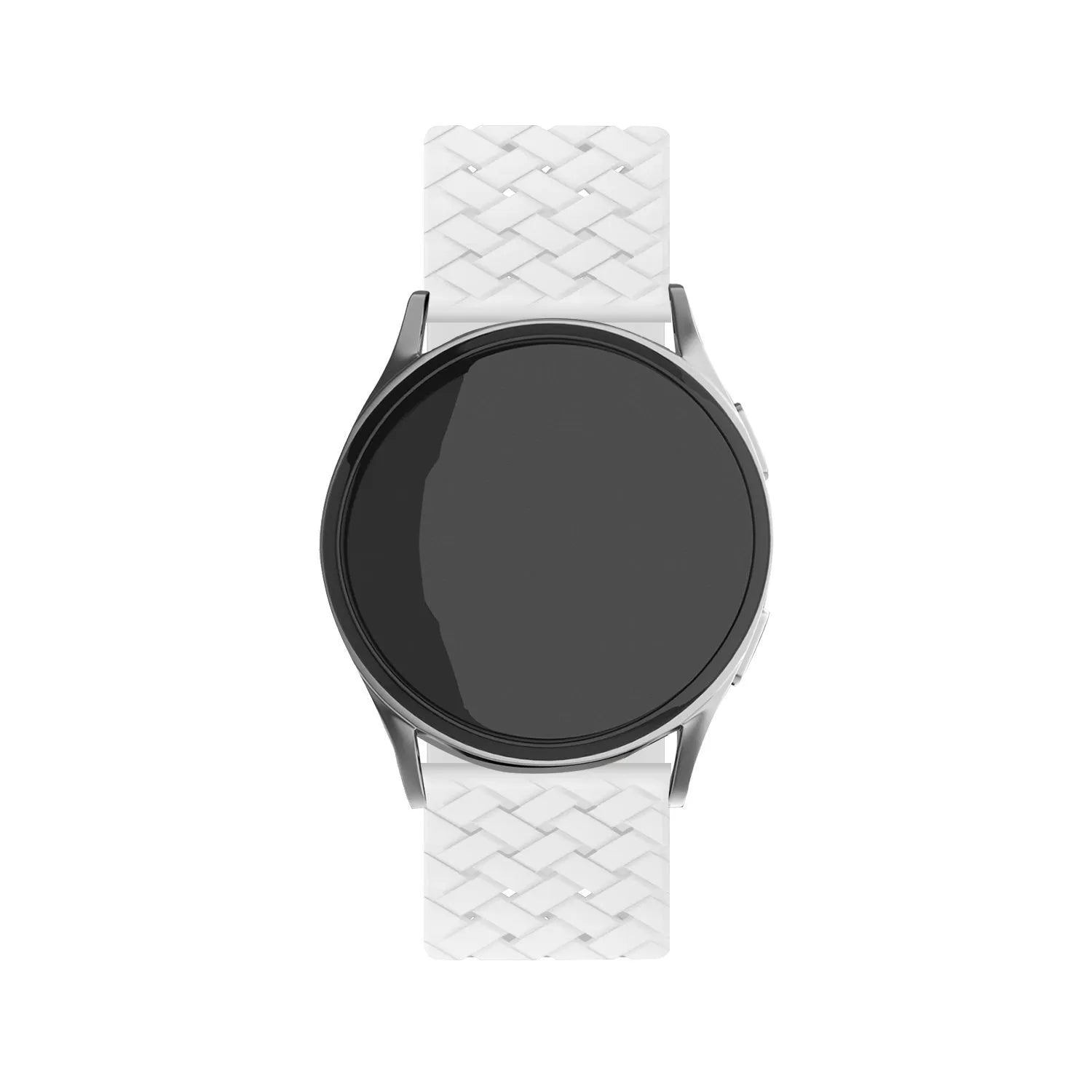Amazfit GTR Mini gevlochten siliconen bandje (wit)