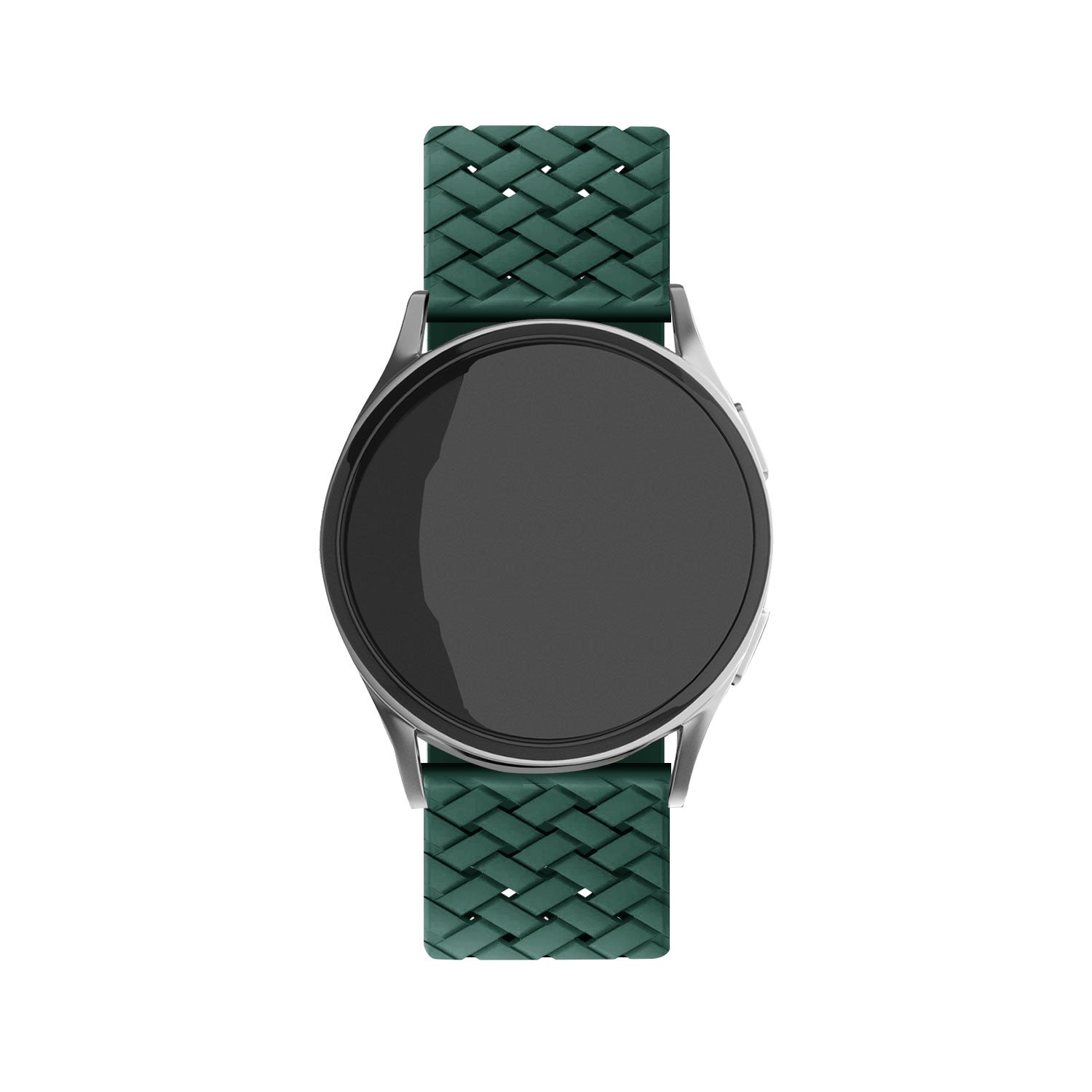 Amazfit Active gevlochten siliconen bandje (donkergroen)