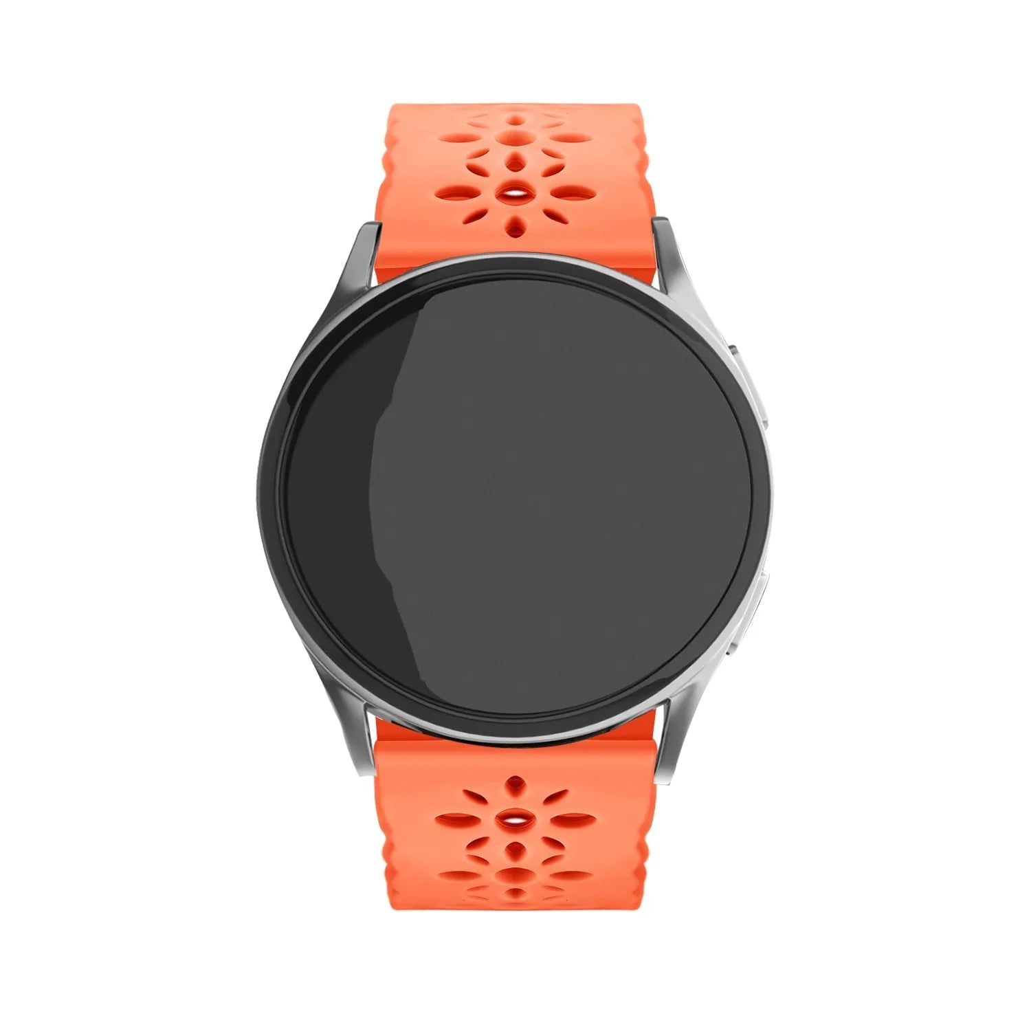 Coros Pace 2 siliconen bandje met patroon (oranje)