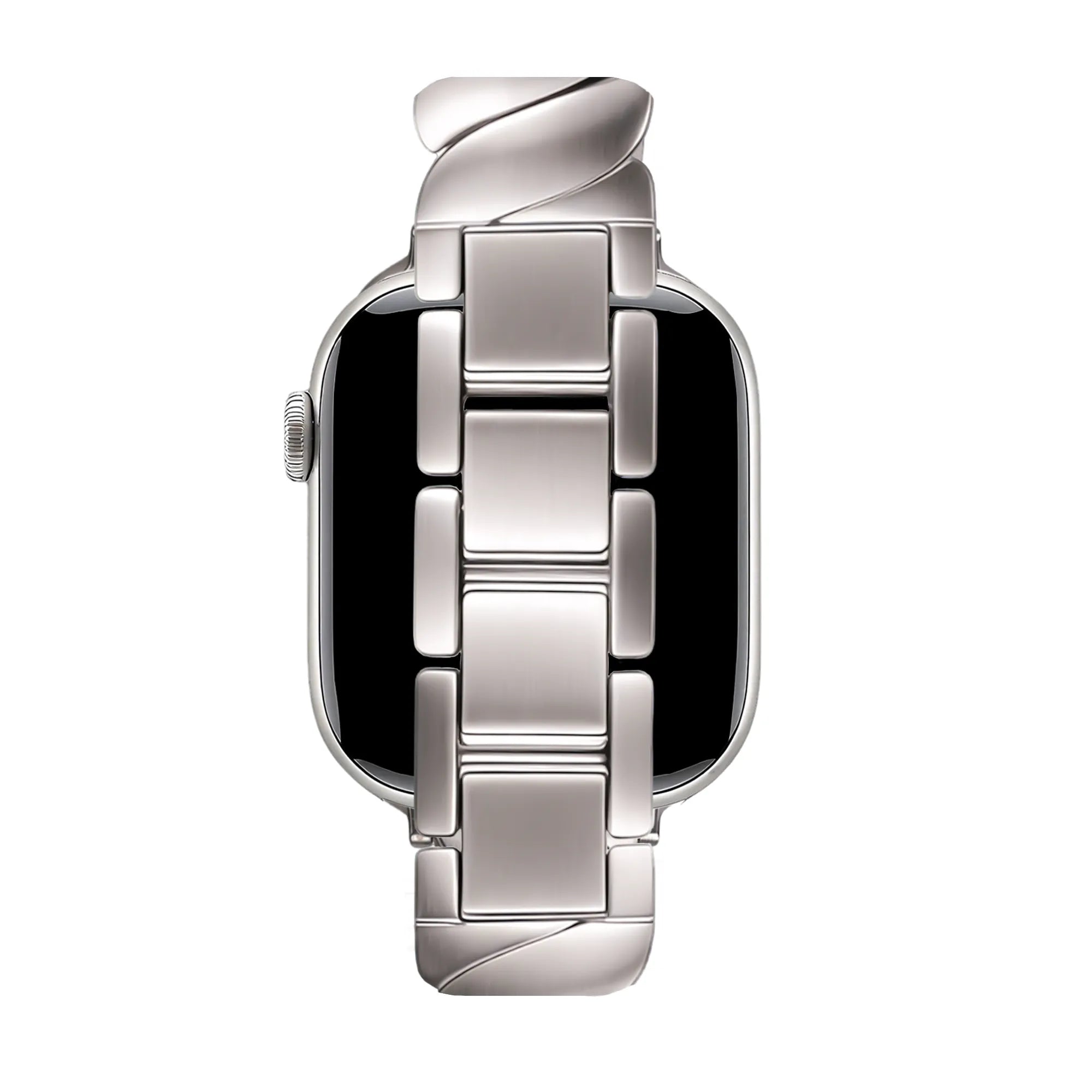 Bandz Apple Watch luxe metalen band 'Twisted' (sterrenlicht)