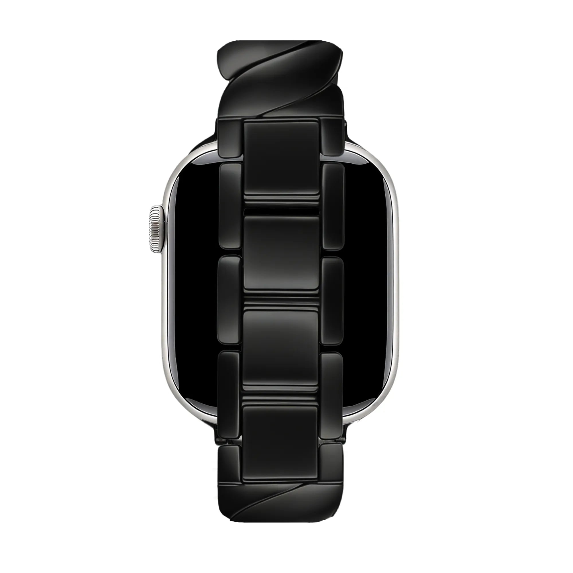 Bandz Apple Watch luxe metalen band 'Twisted' (zwart)