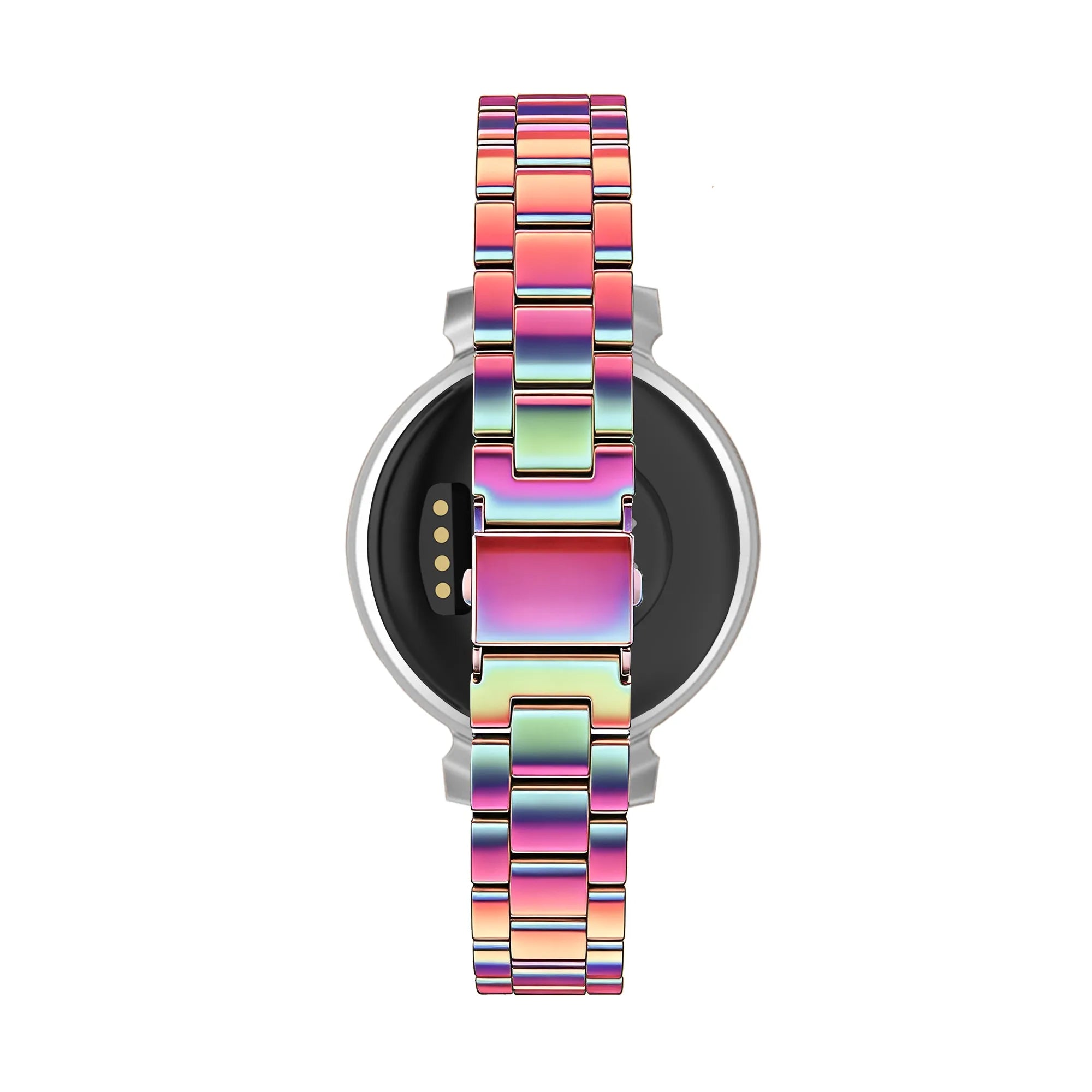 Bandz Pebble Round 2 - 14mm stalen band 'Classic' (regenboog)