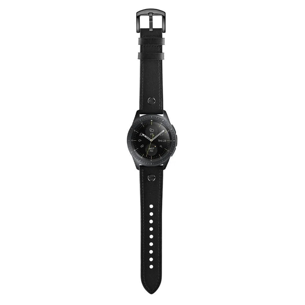 Suunto Race (S) geschroefde leren bandje (zwart)