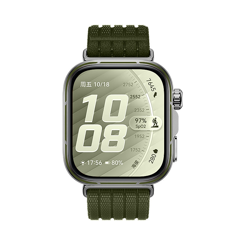 Huawei Watch Fit 3 Ultra Thin Nylon Strap (Dark Green)
